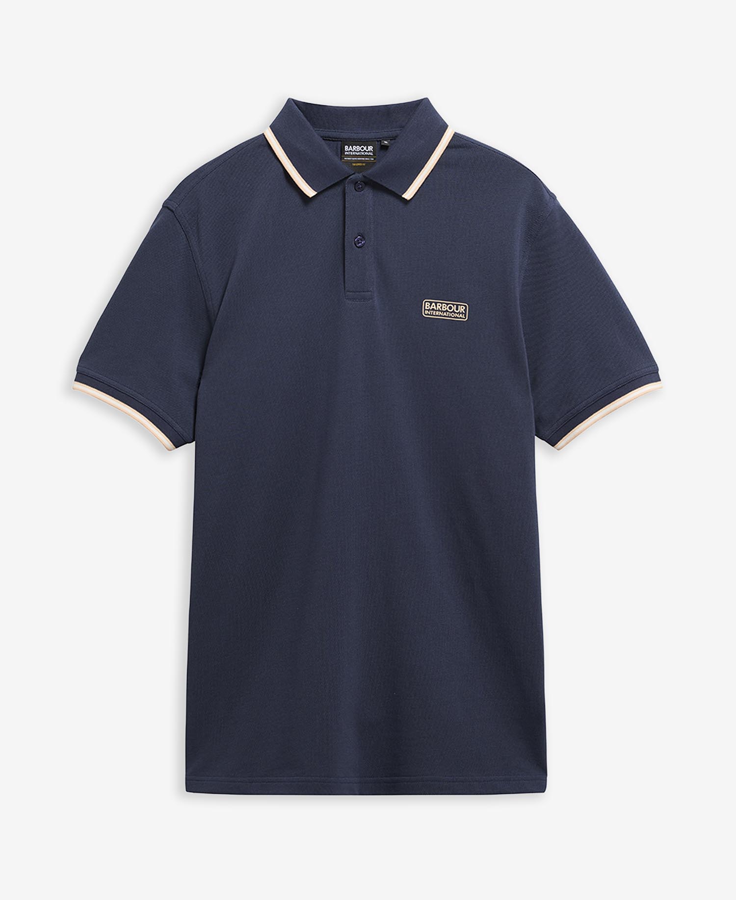 Evan Short-Sleeved Polo Shirt Oxford Navy