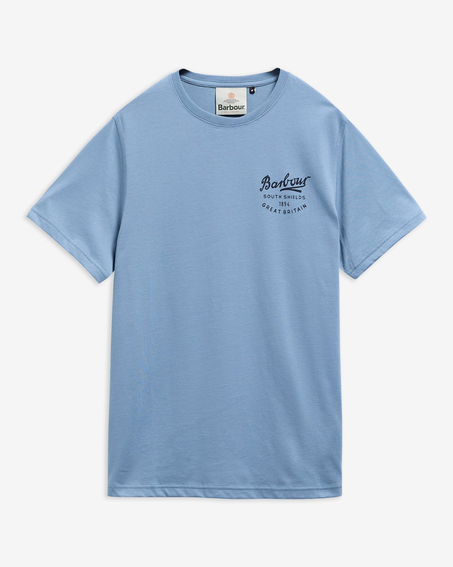 Script Graphic T-Shirt Tarn Blue