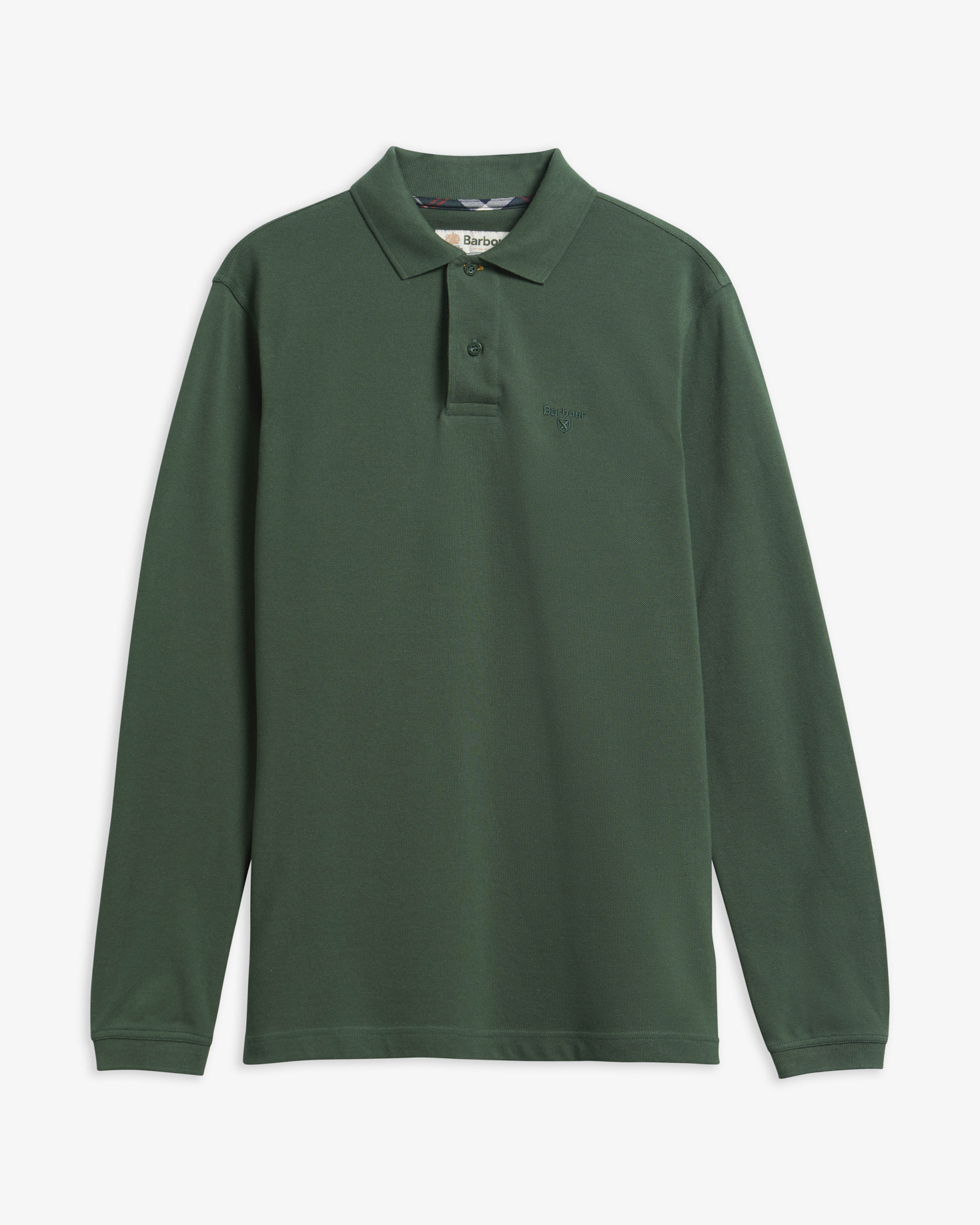 Essential Long-Sleeved Polo Shirt Sycamore