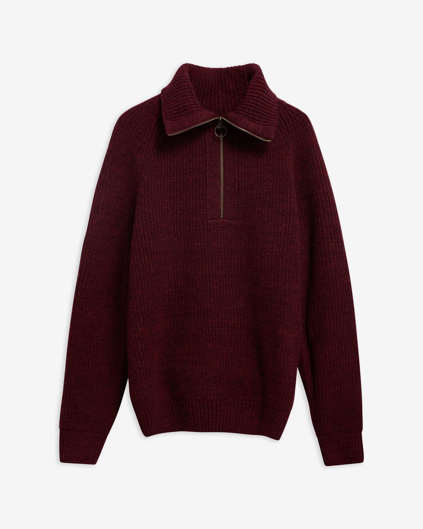 Barbour Pullover Riggbay Half-Zip Chestnut