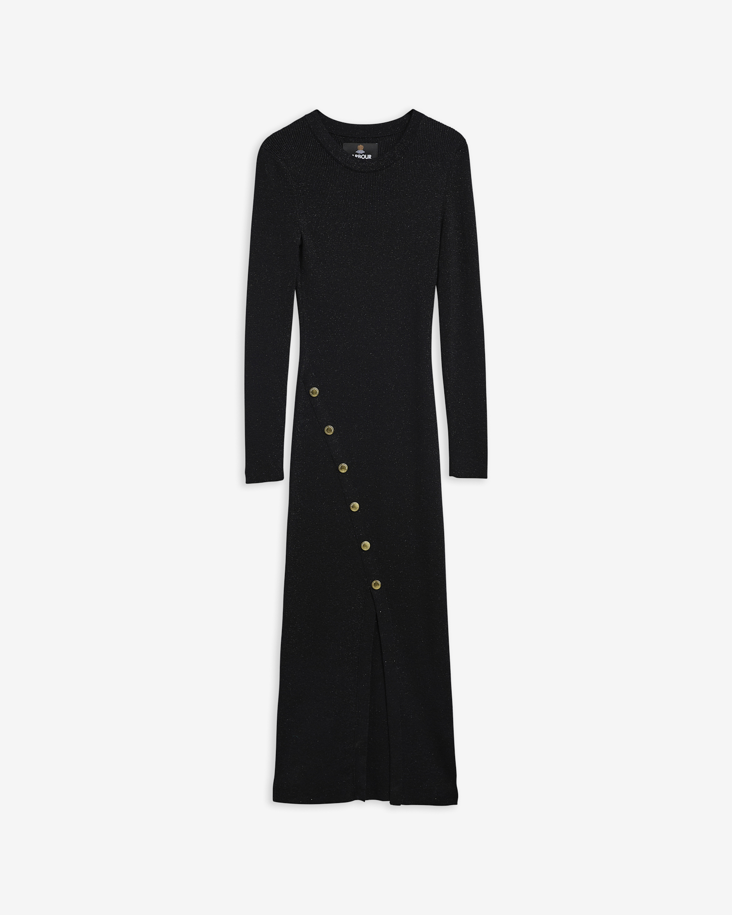 Molina Knitted Midi Dress Black