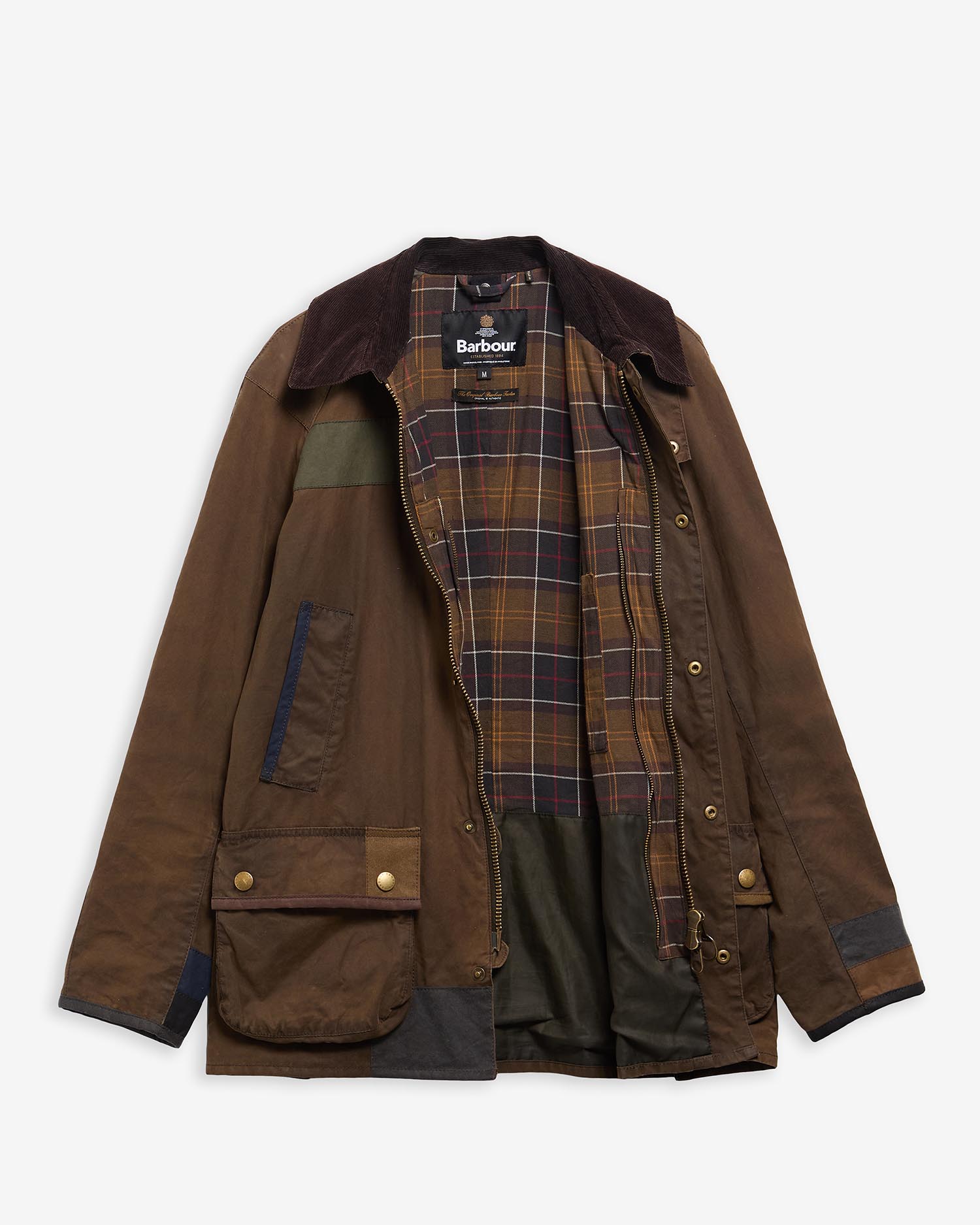 Barbour Re-loved Men's Ashby Waxed Jacket - Size M Olive