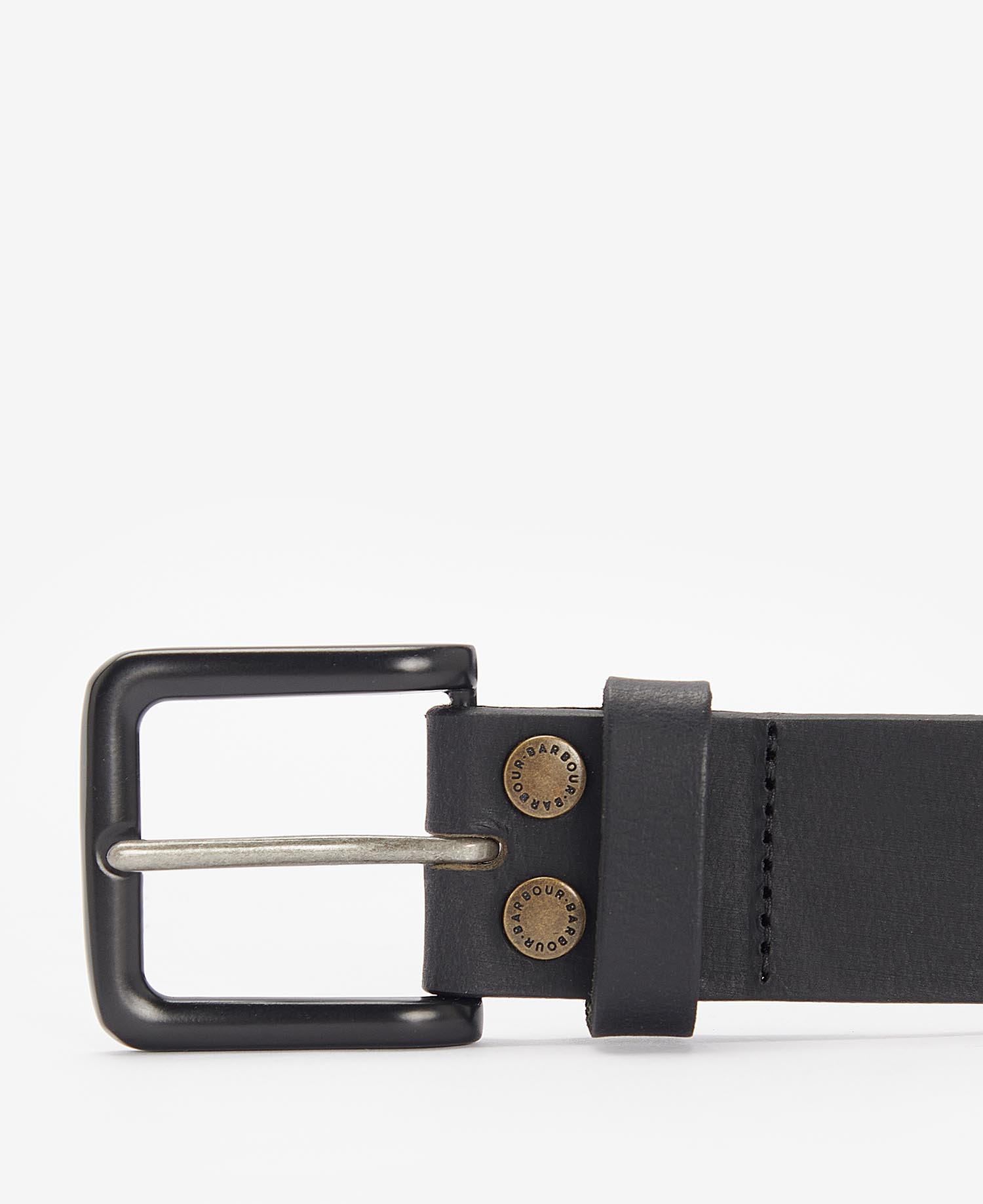 Double Rivet Belt Classic Black