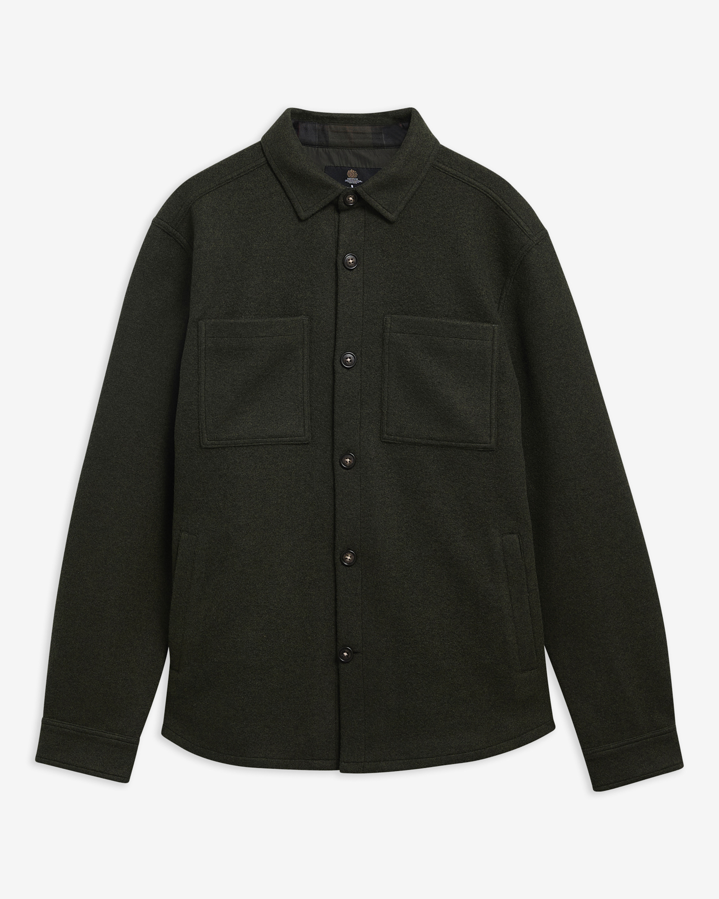 Marltown Tailored Wool-Blend Overshirt Sage
