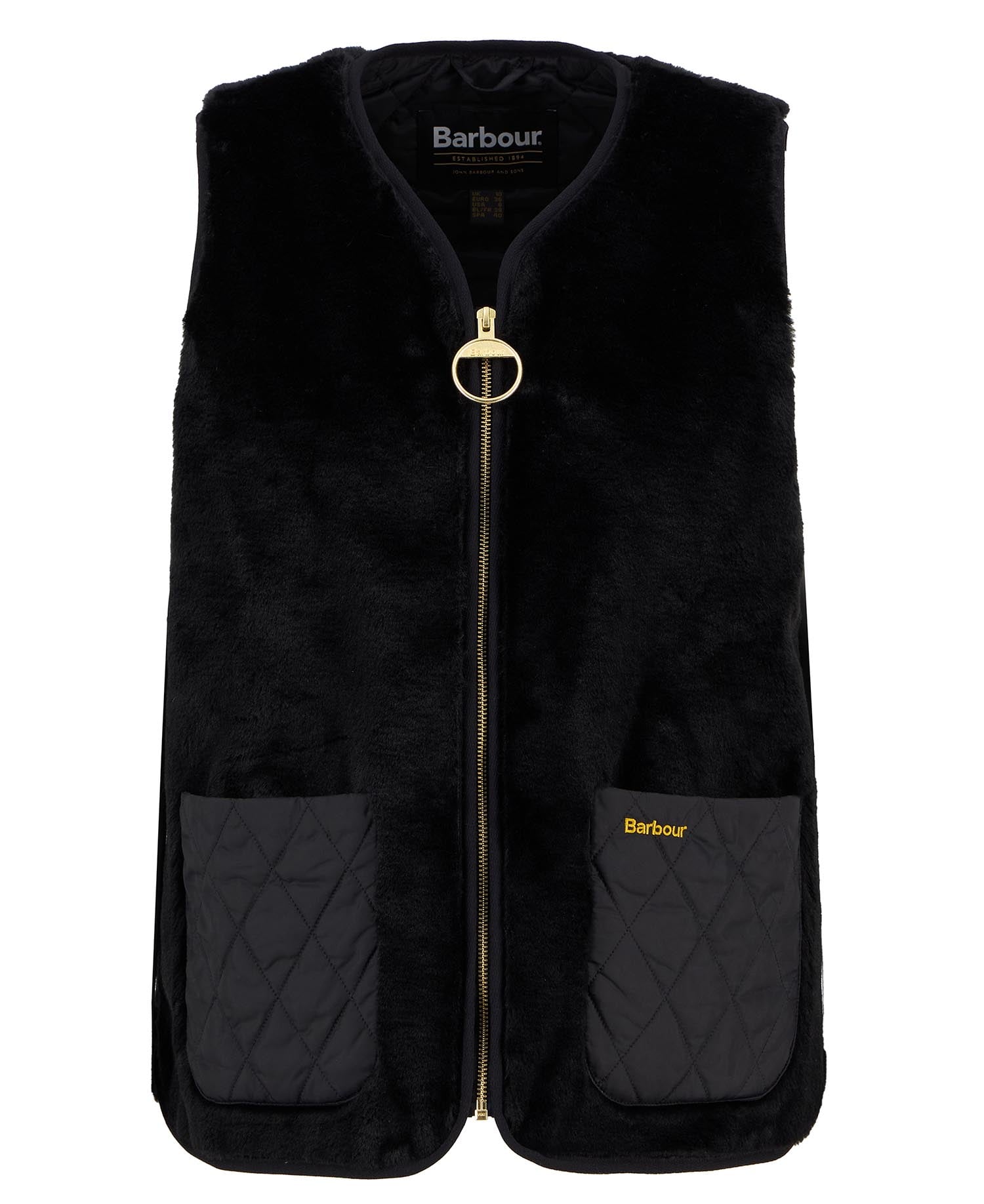 Weste Karin Faux-Fur Black Fur