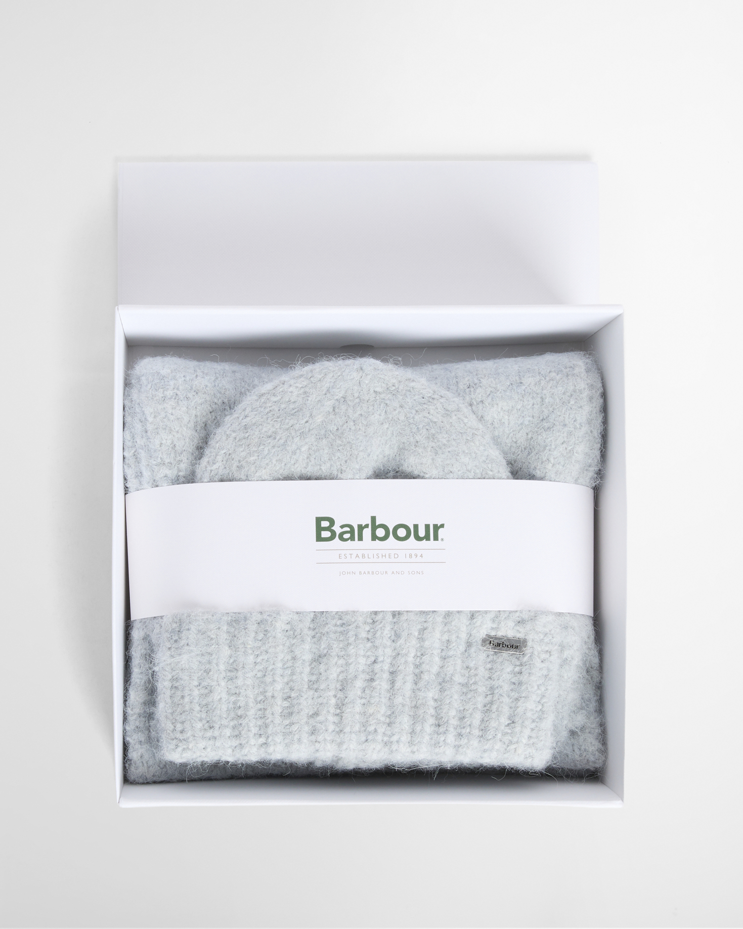 Barbour Geschenkset Beanie & Schal Emmie Soft Blue