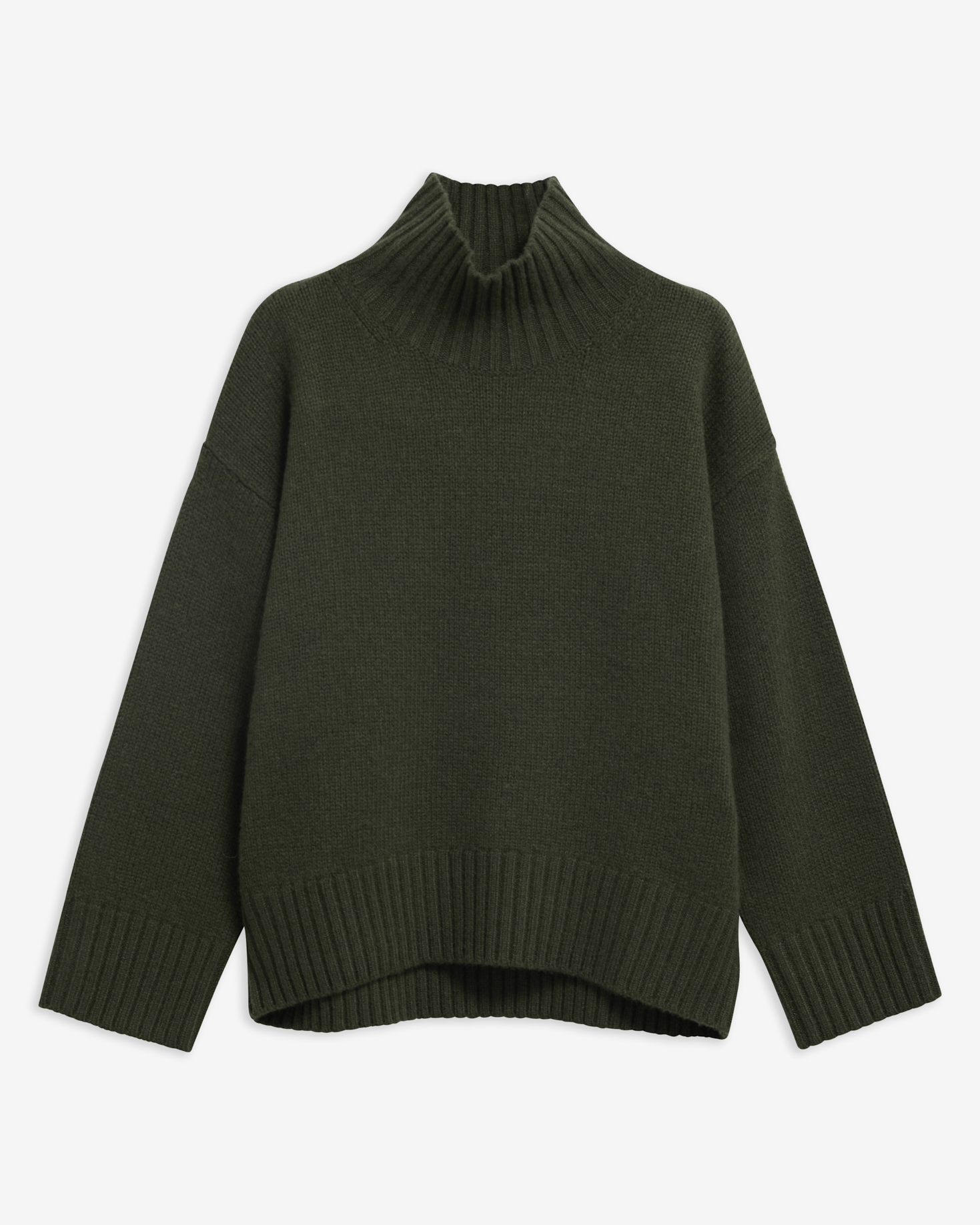 Barbour Pullover Woodhouse Funnel Neck aus Woll-Kaschmir-Mix Olive