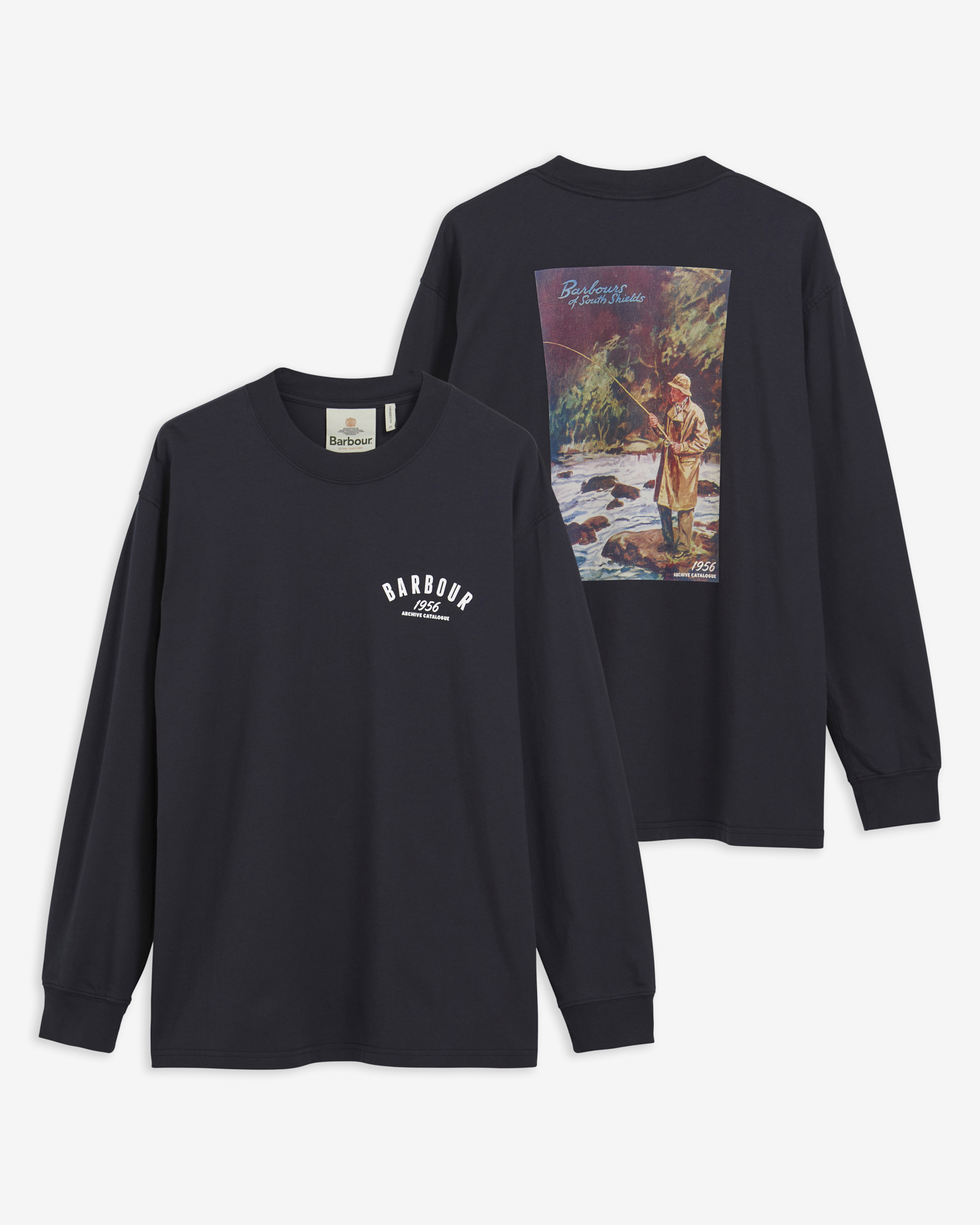 1956 Graphic Oversized T-Shirt Dark Navy