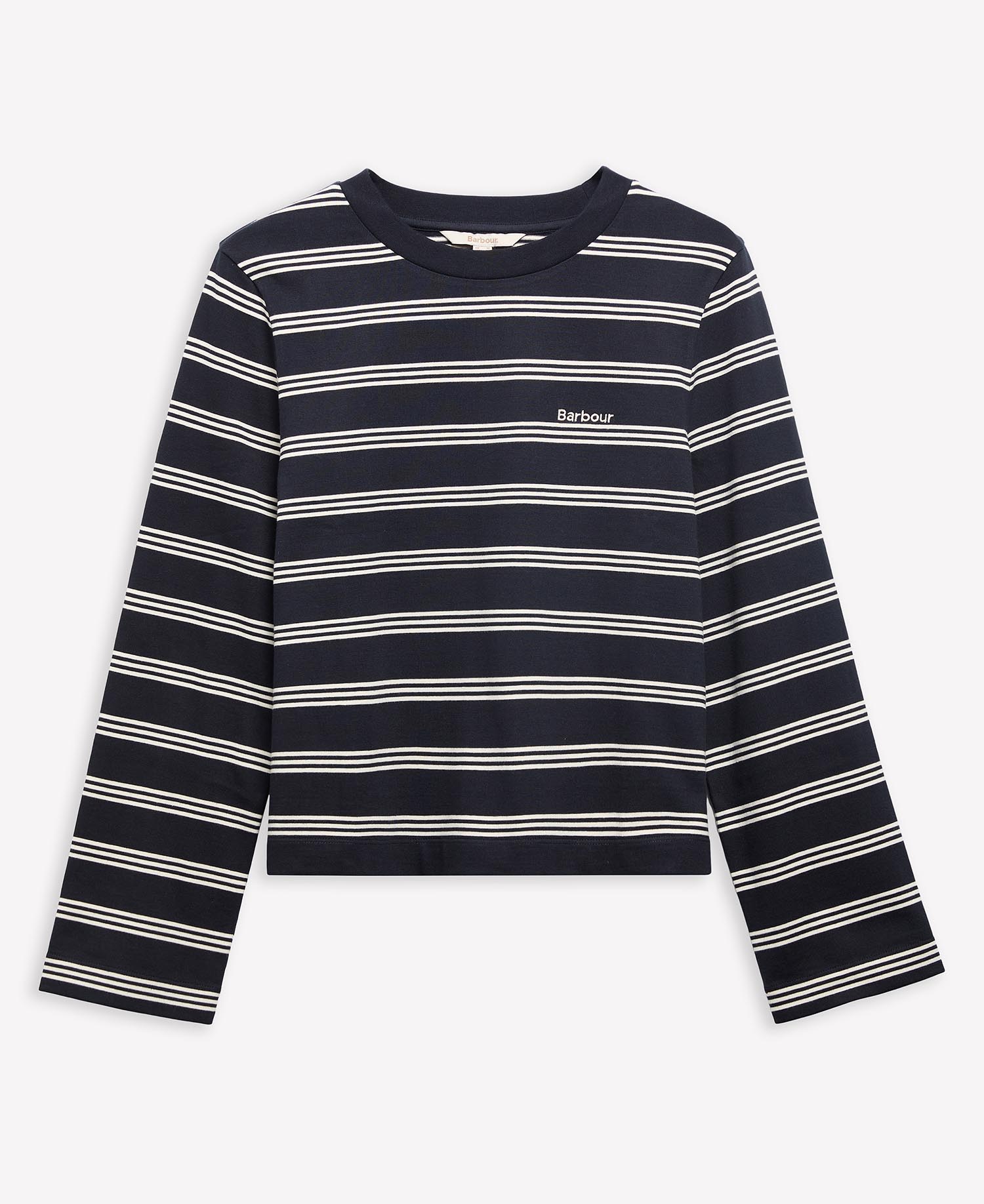 Dartmoor Striped Long-Sleeved T-Shirt Dark Navy/Original Ecru Stripe