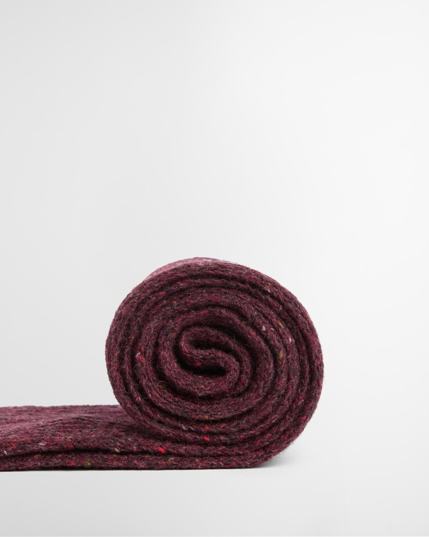 Scottish Donegal Tweed Scarf Merlot