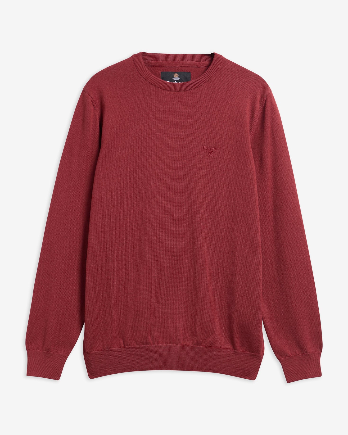 Pima Cotton Crew Neck Jumper Russet
