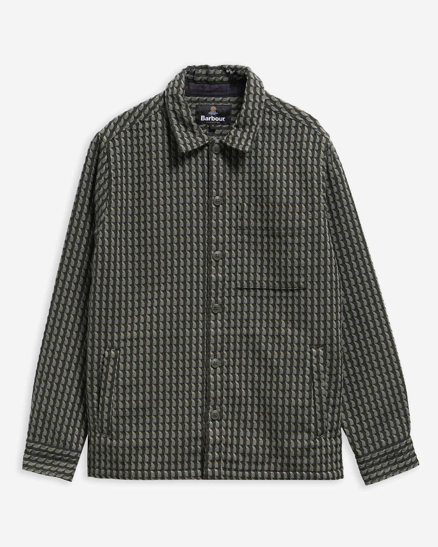 Emlyn Textured Overshirt Sage