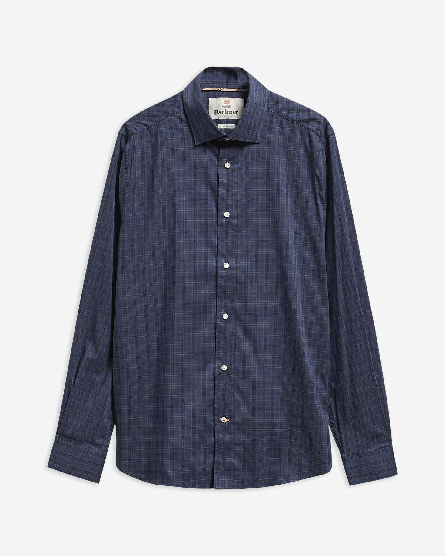 Barbour Hemd Harleton Tartan Tailored Fit Midnight Loch