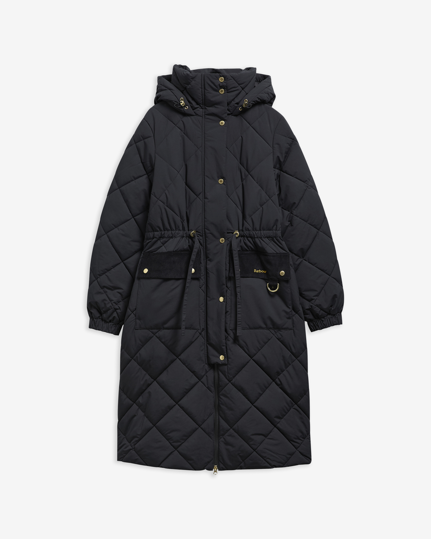 Barbour Winterjacke Longline Alverstone Black/Ancient