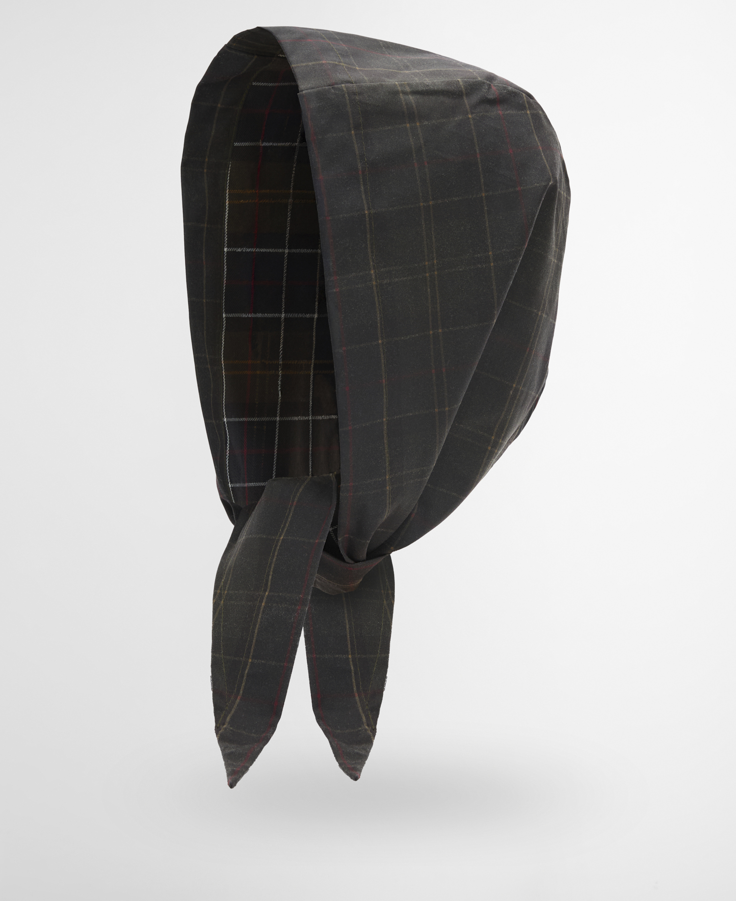 Arlene Waxed Headscarf Classic Tartan