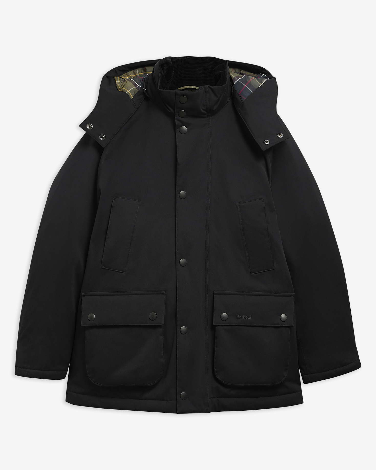 Oversized Bedale Waterproof Down Jacket Black