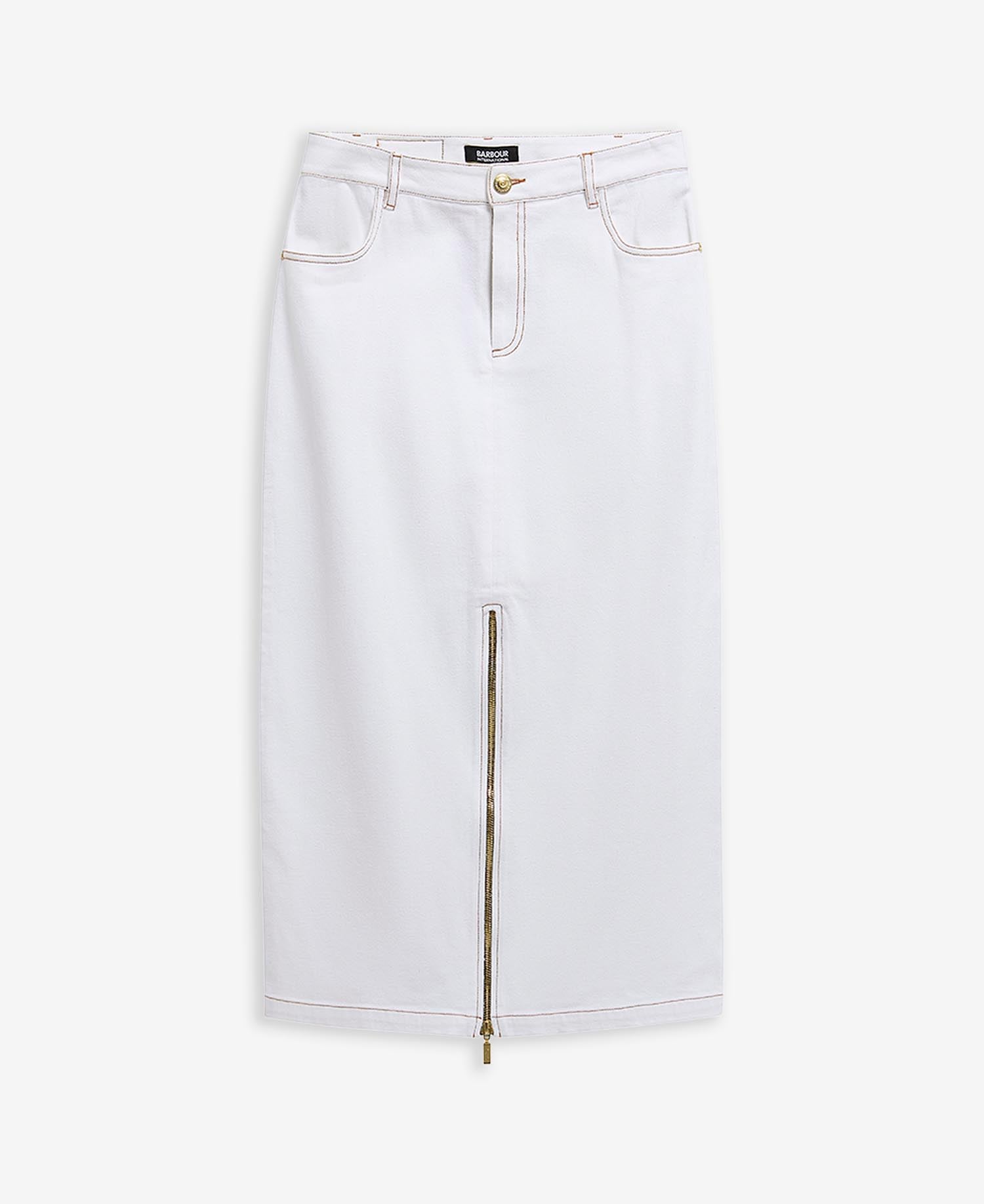 Rock Kyla Denim Midi Denim White