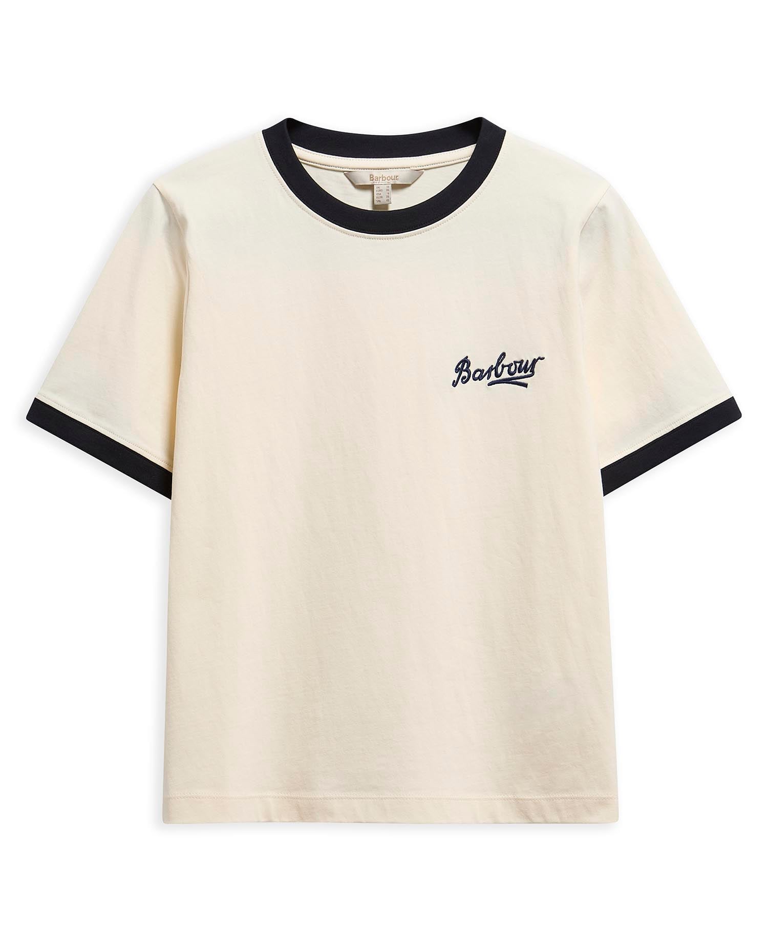 Madeline Tipped T-Shirt Orginal Ecru/Dark Navy