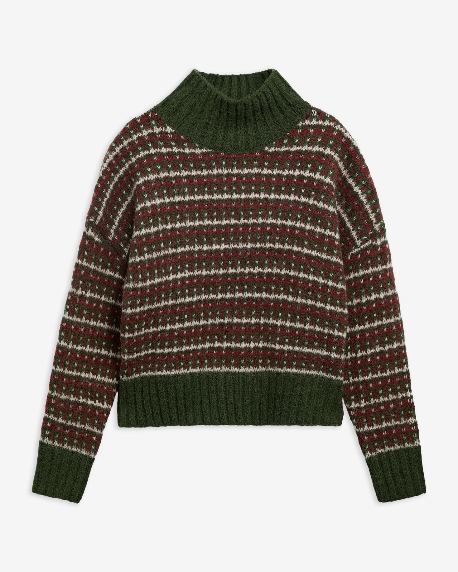 Eden Check High-Neck Jumper Multi