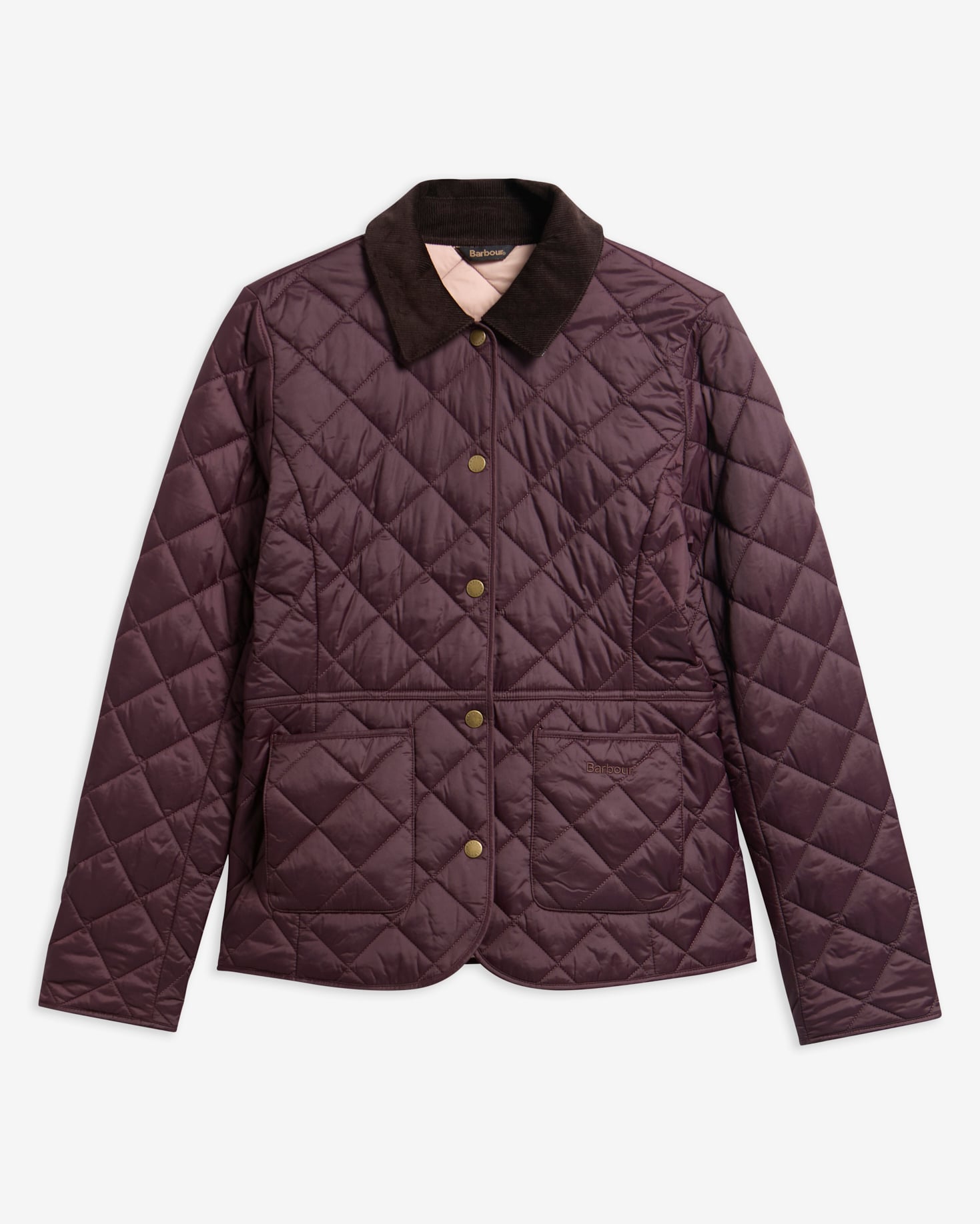 Giacca trapuntata Deveron Fig/Pale Pink