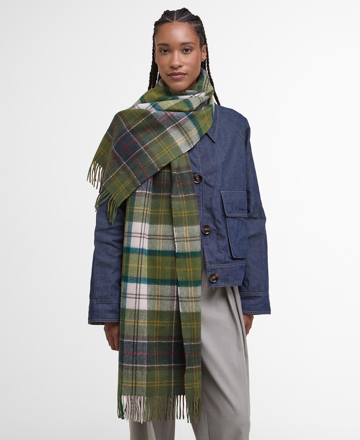 Serena Tartan Lambswool Scarf Classic/Ancient