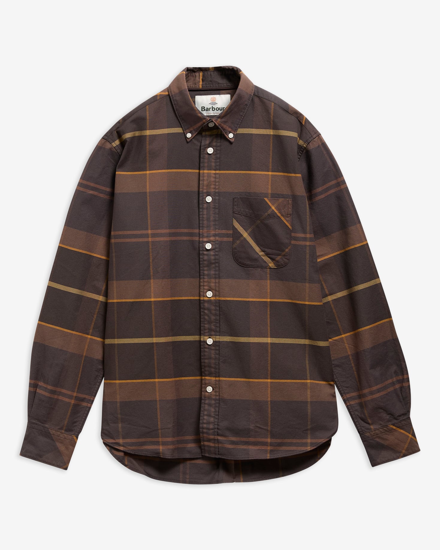 Mineral Tartan Dunoon Authentic-Fit Shirt Dried Bracken