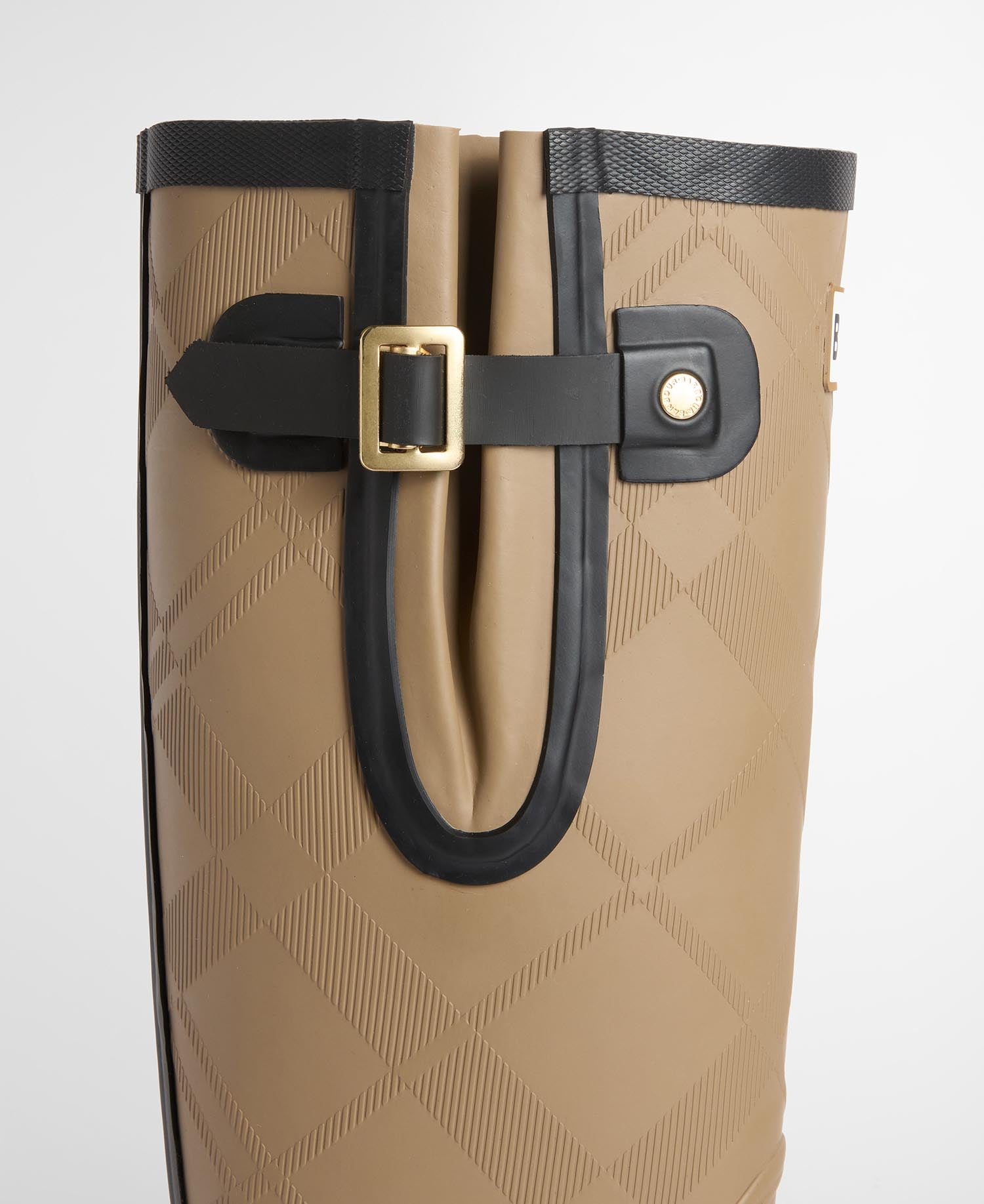 Leighton Tartan Wellingtons Military Brown/Black