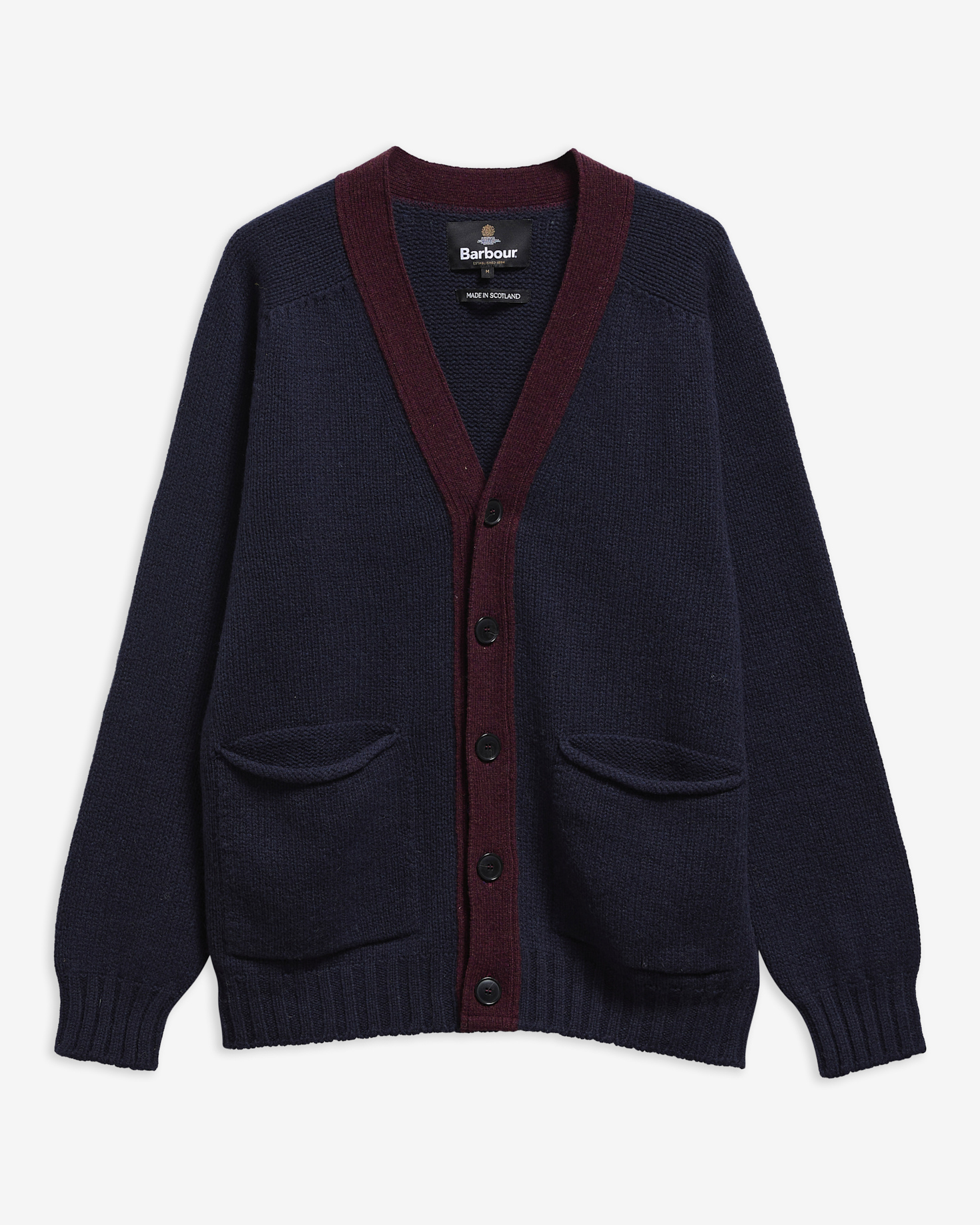Scottish Made Wool Cardigan Navy
