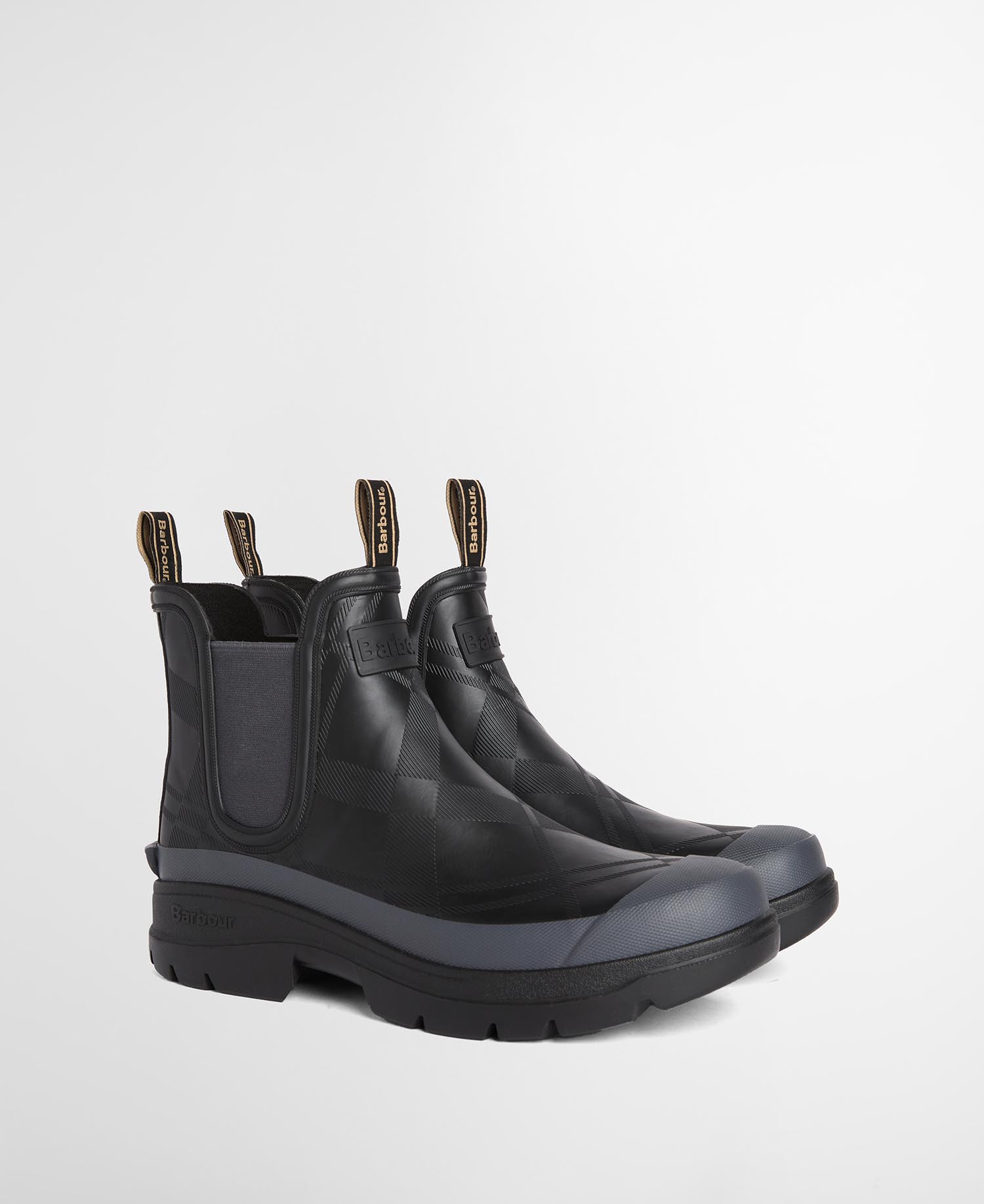 Breacon Chelsea Ankle Wellingtons Black/Dark Grey