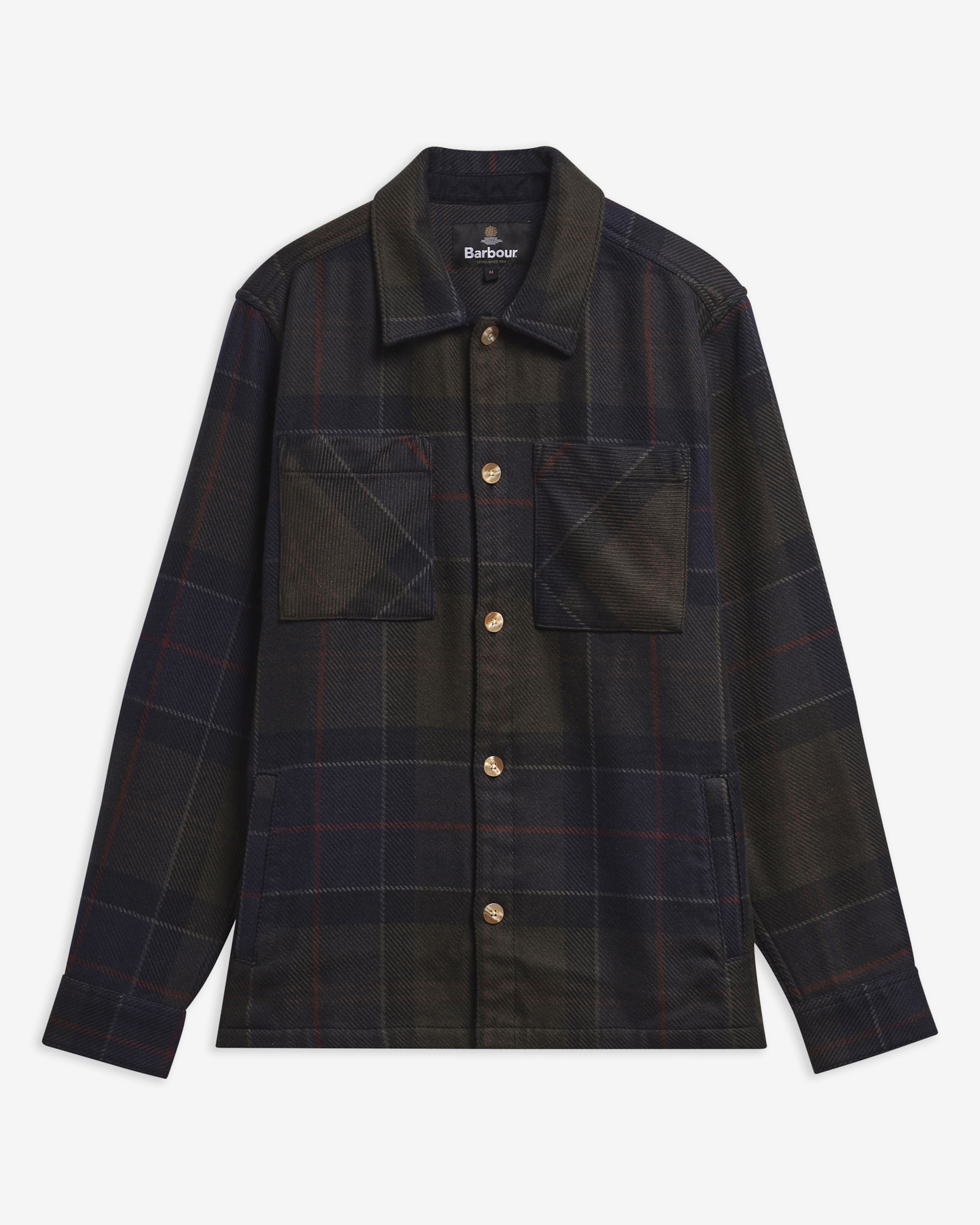 Oversized Tartan Overshirt Shadow Classic Tartan