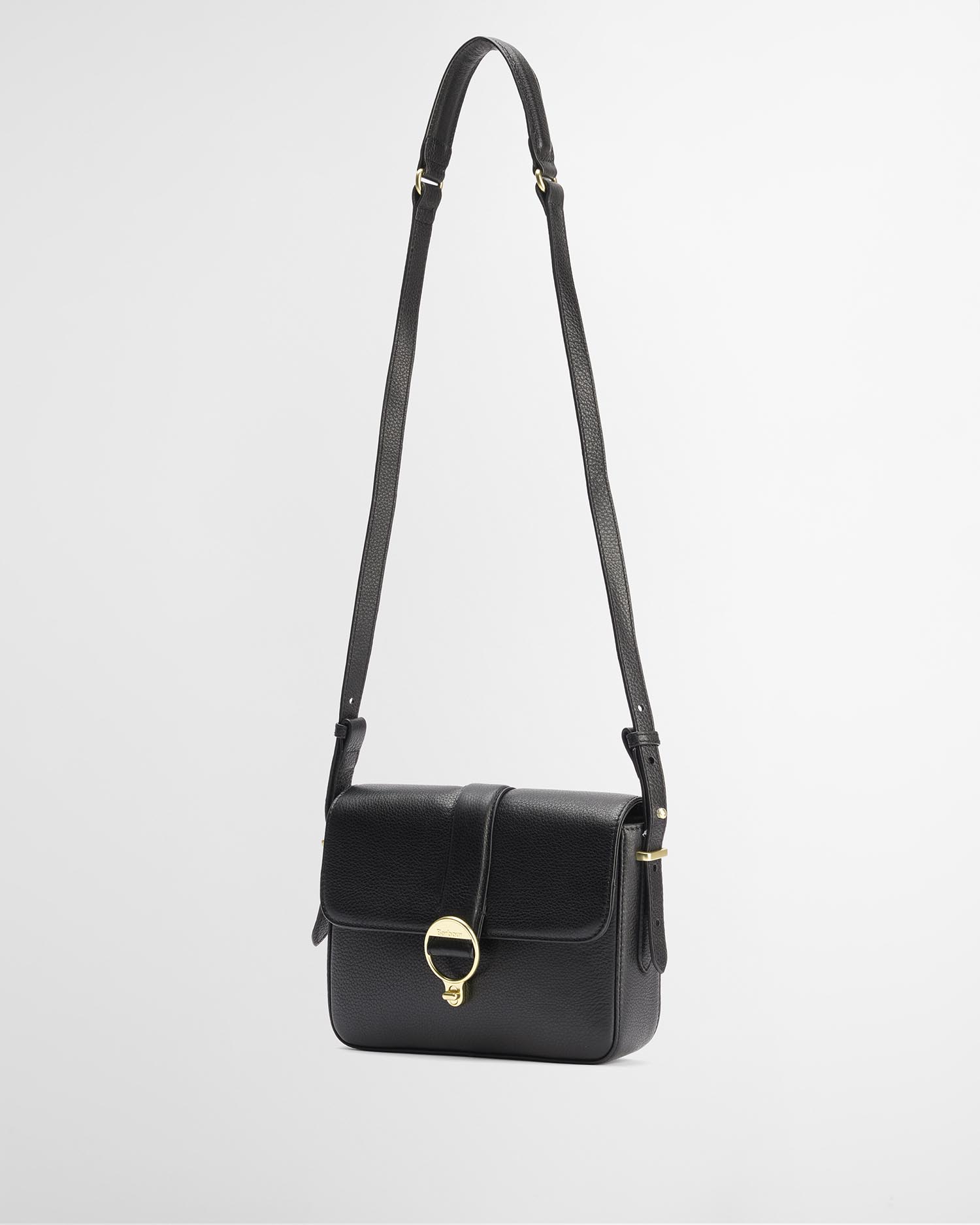 Umh&auml;ngetasche Rosa Leder Black