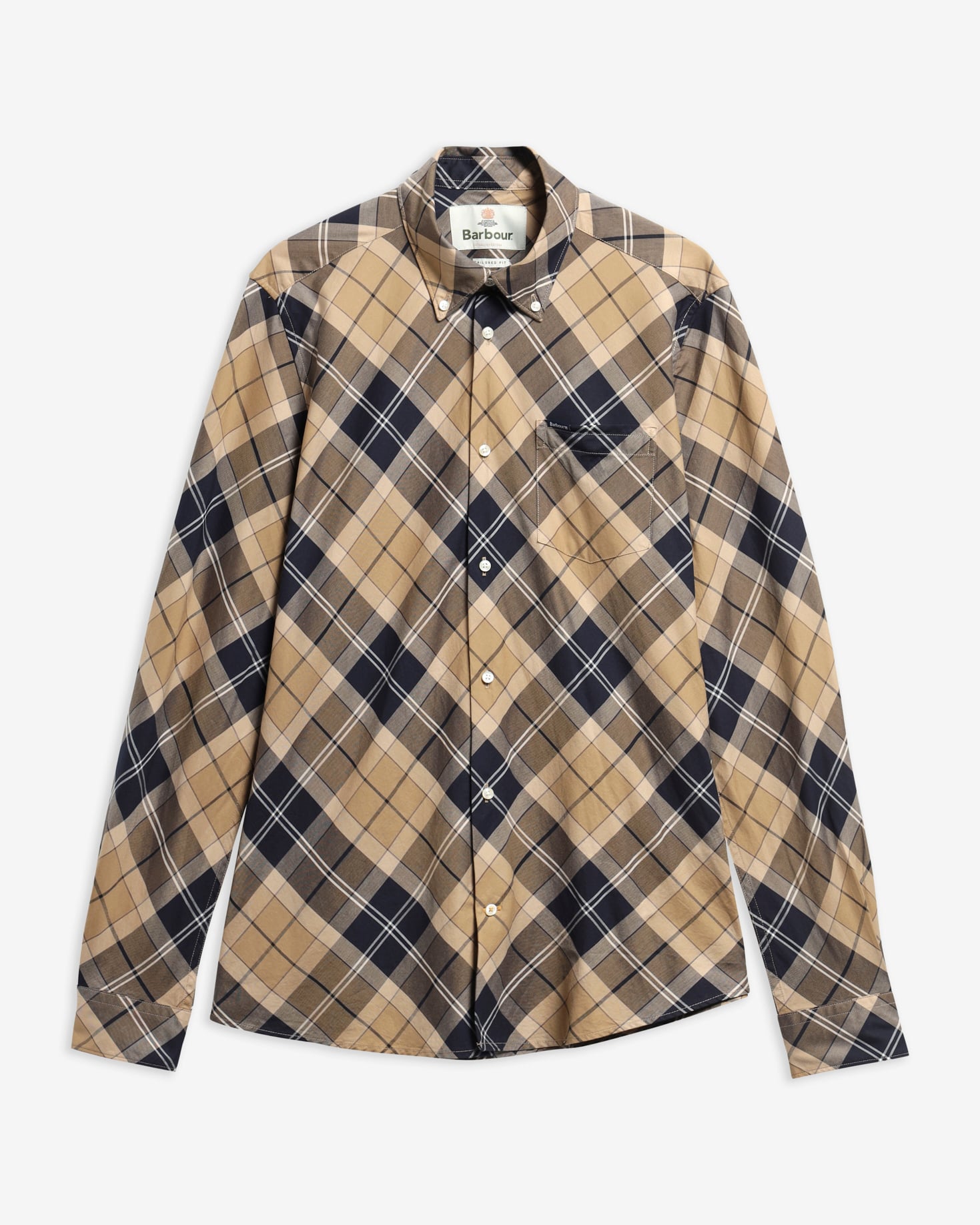 Camicia in tartan a maniche lunghe dalla vestibilit&agrave; leggermente aderente Lochton Birchwood Dress Tartan