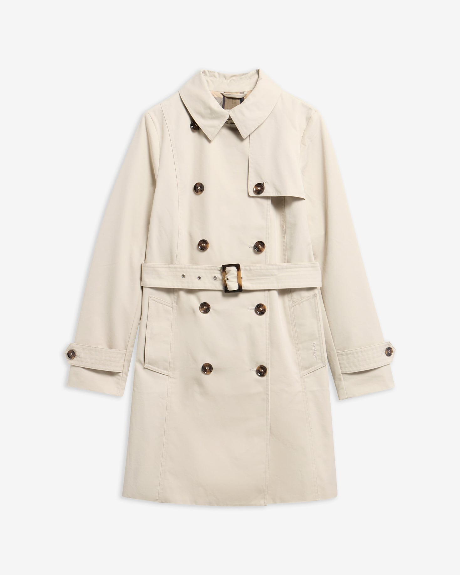 Short Greta Showerproof Trench Coat Mist/Birchwood Dress