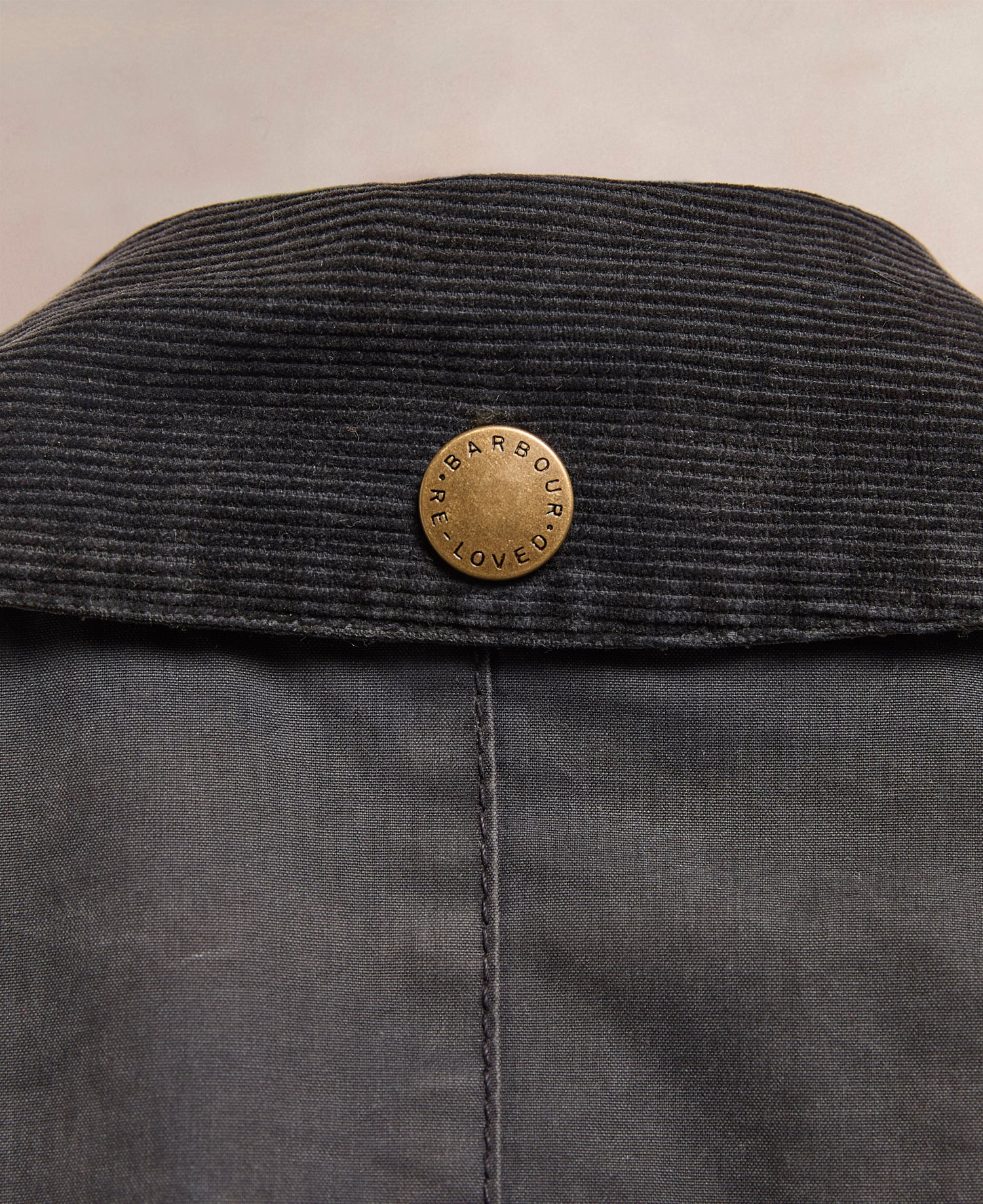 Barbour Re-loved Men's Ashby Waxed Jacket - Size S Navy
