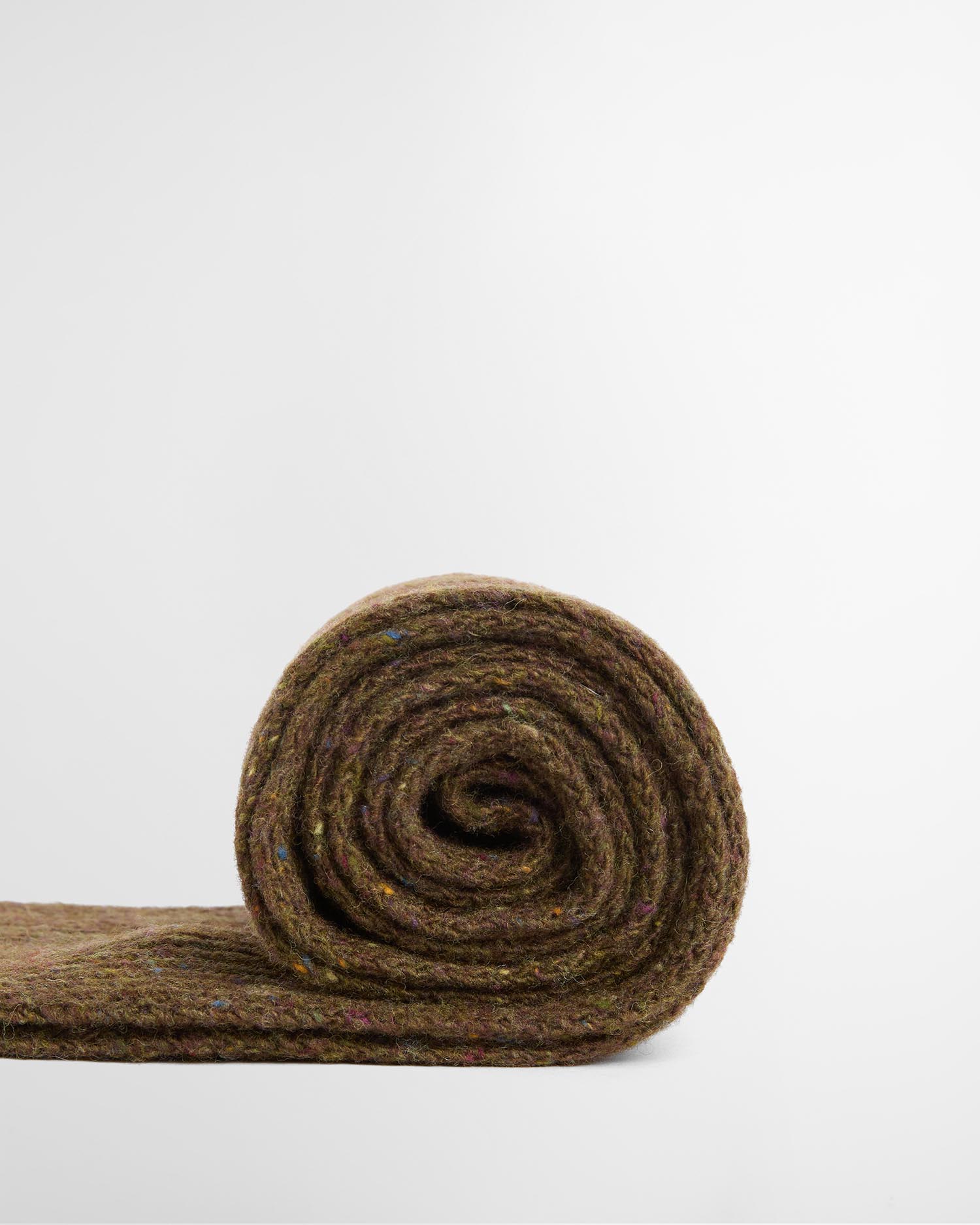 Sciarpa in tweed Scottish Donegal Olive
