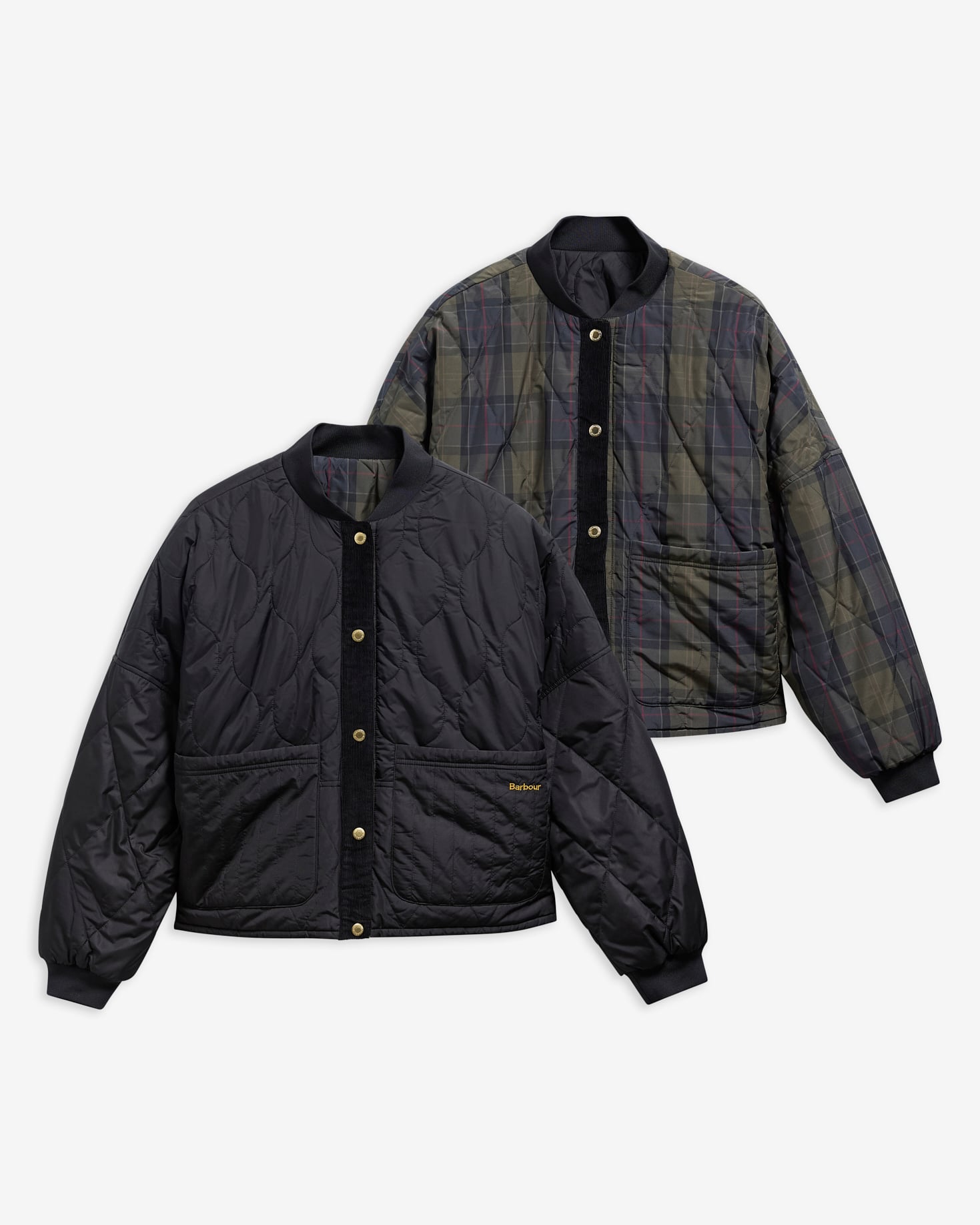 Ravenshill Reversible Quilted Jacket Black/Shadow Classic