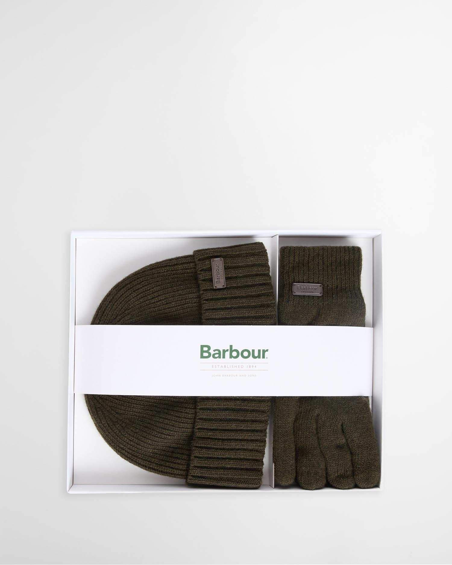 Carlton Beanie and Gloves Gift Set Dark Green