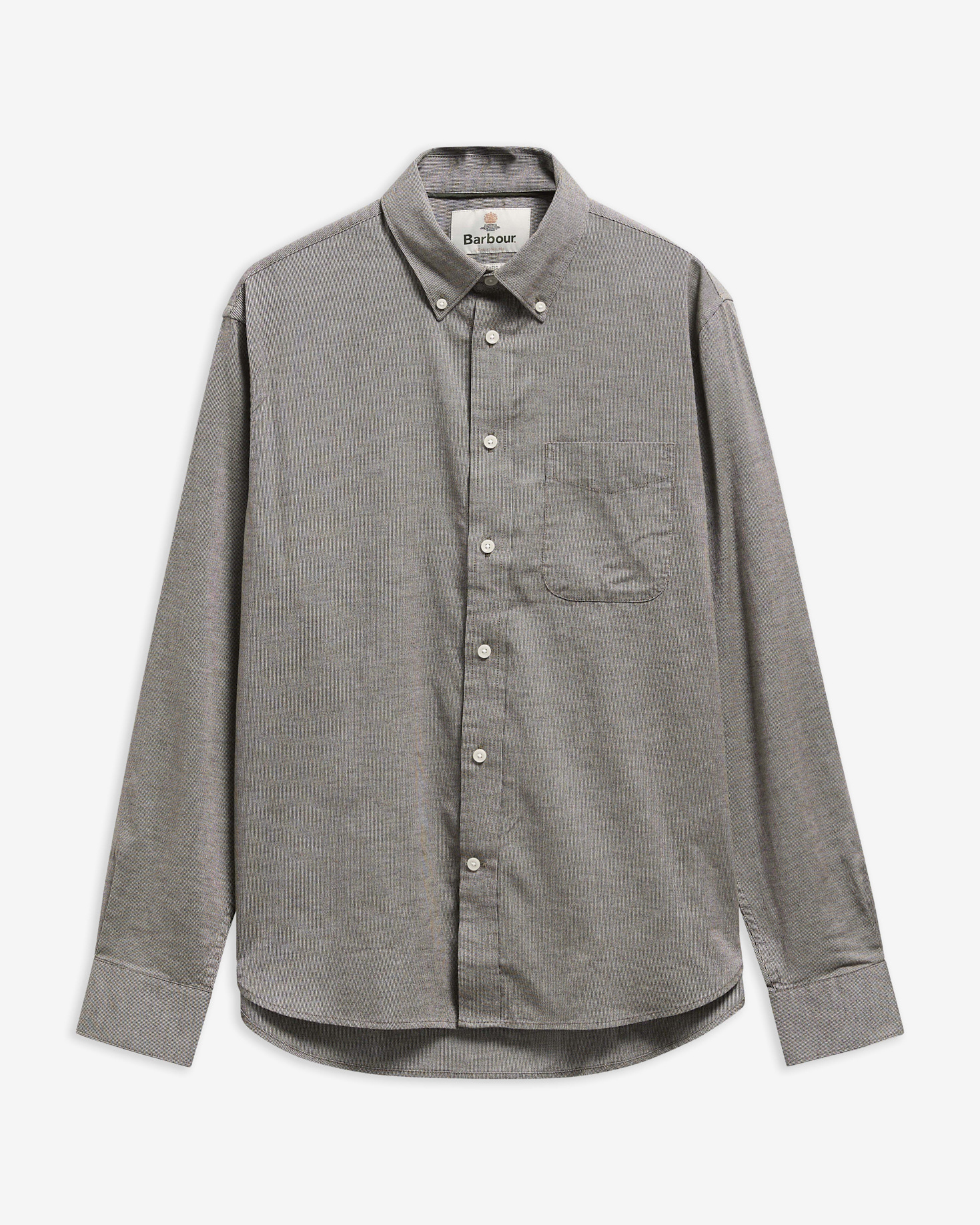 Camicia a maniche lunghe Nevis con taglio classico Forest Marl