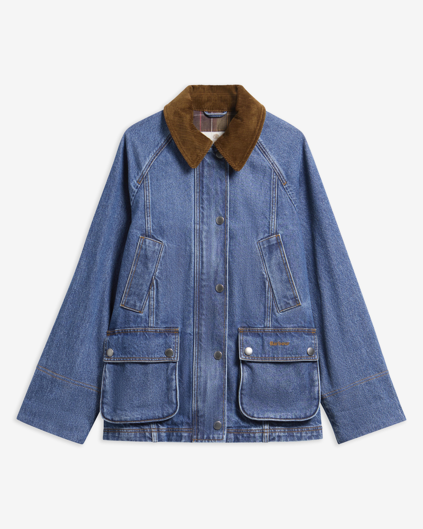 Modern Beadnell Denim Jacket Mid Blue Denim/Classic