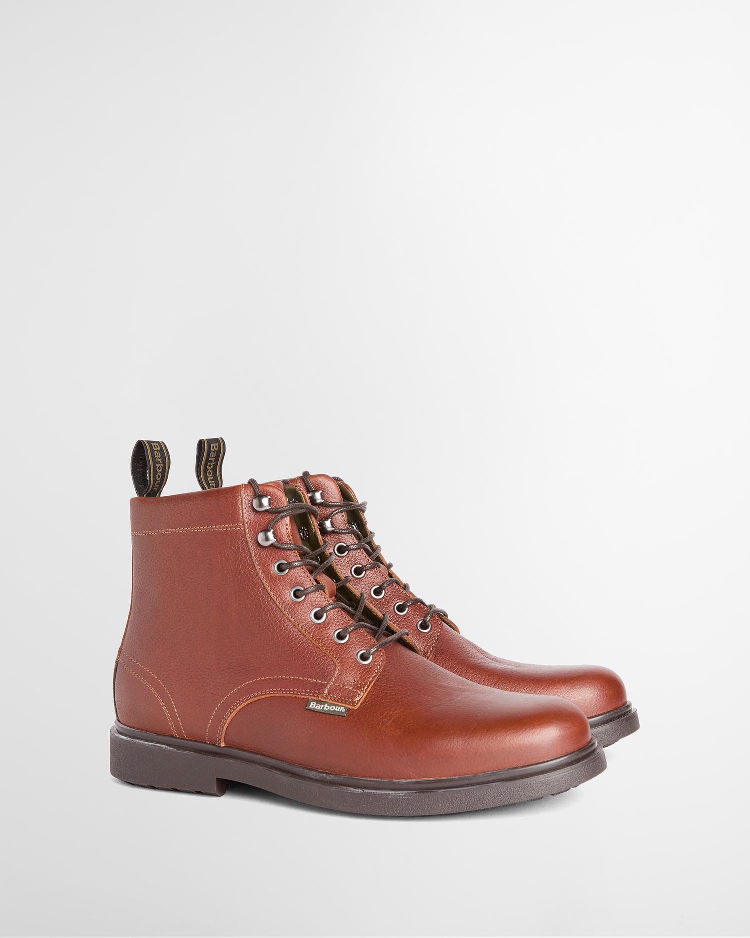 Barbour Derby Boots Bellister Chestnut Brown