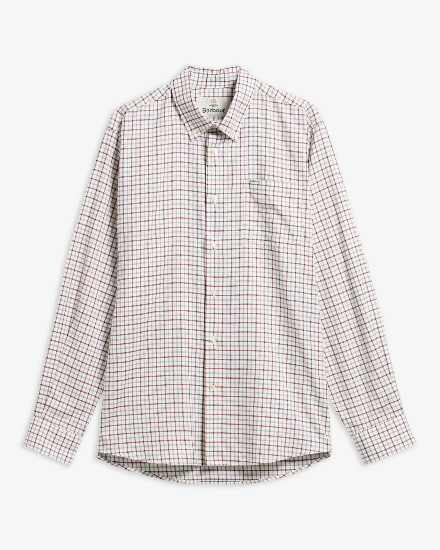 Preston Regular Long-Sleeved Shirt Dark Bordeaux
