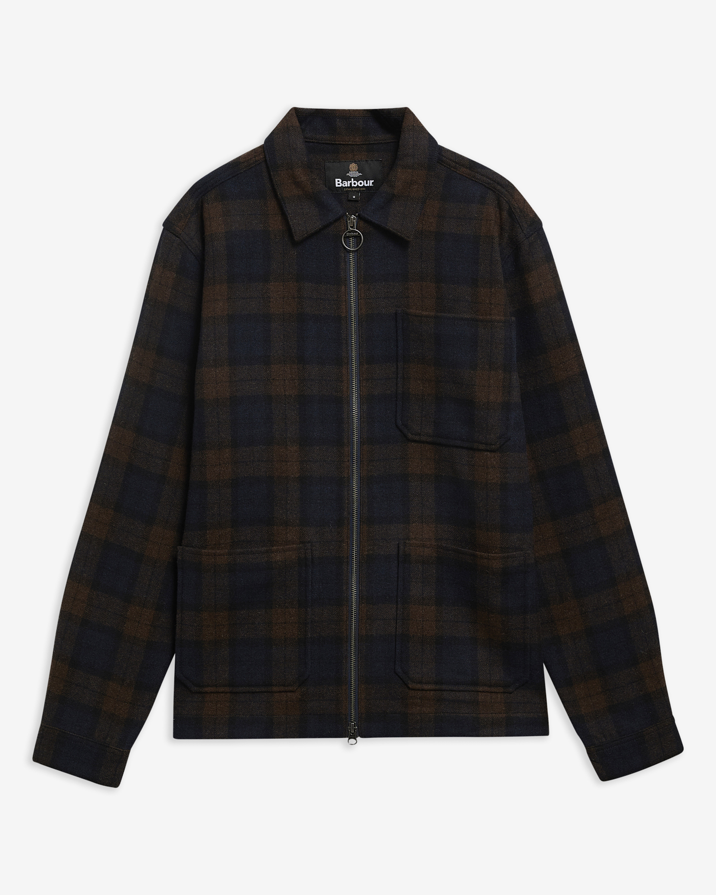 Overshirt Acklington a quadri Navy