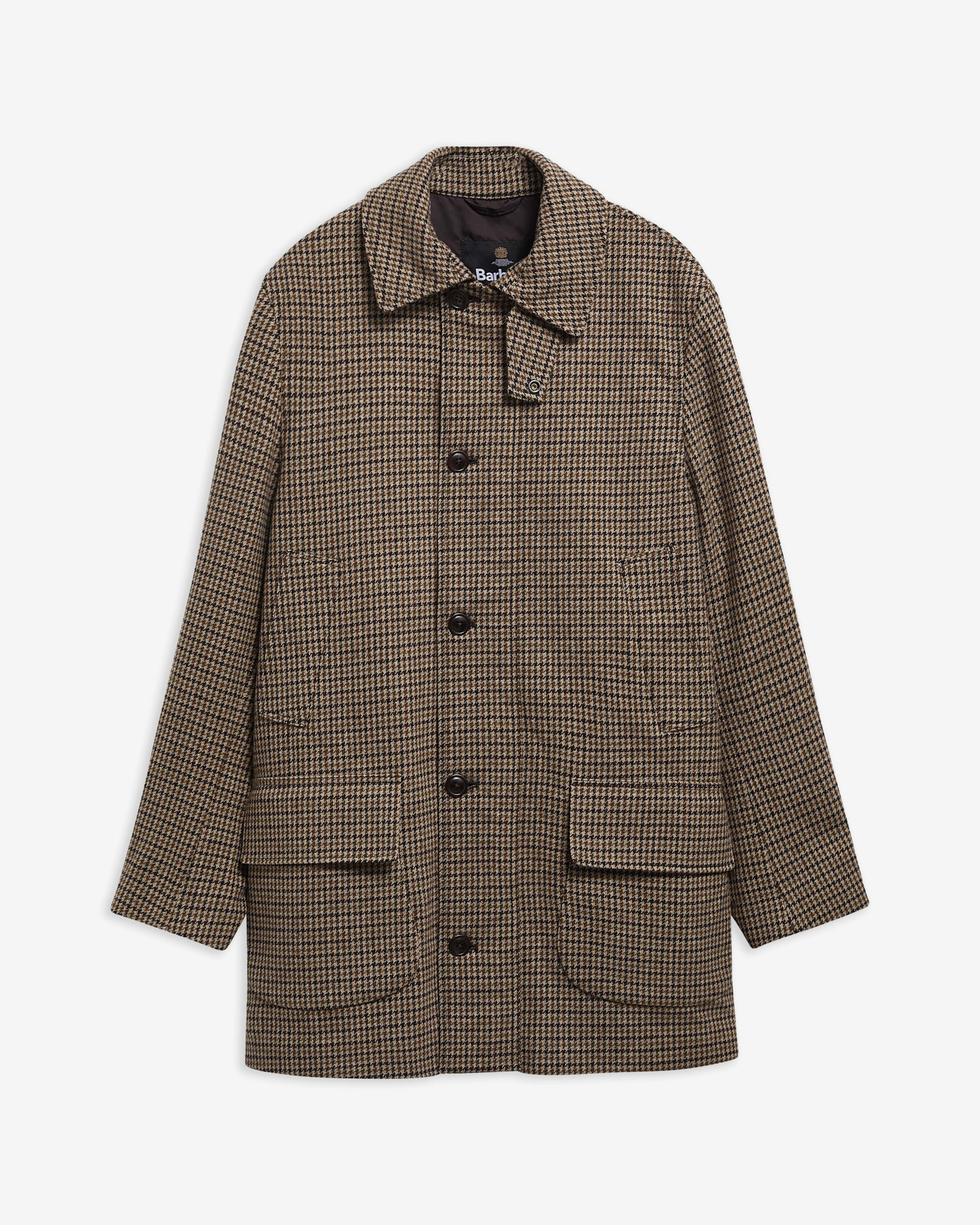 Modified Border Wool Jacket Dark Sand