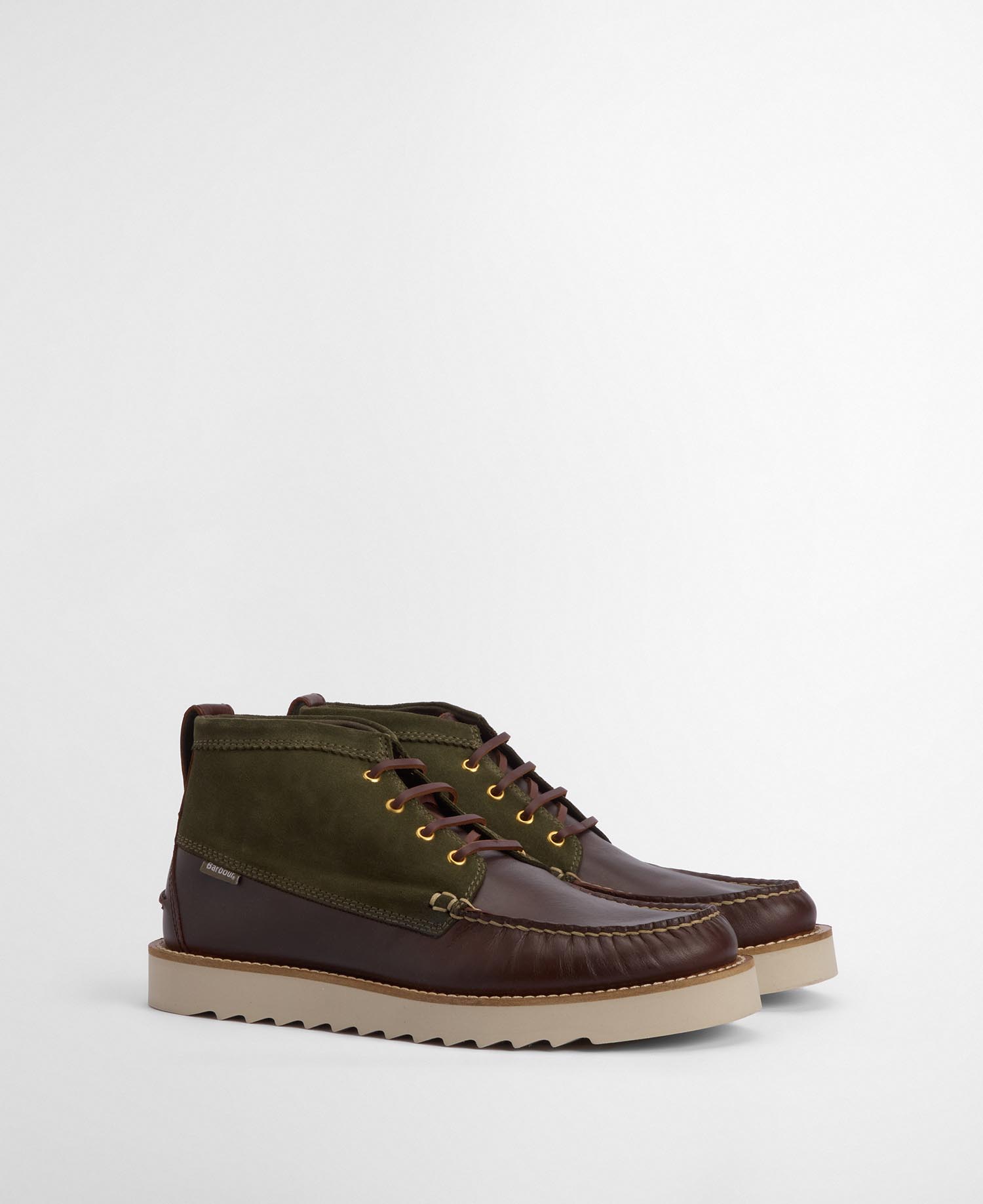 Chukka Boots Hadston Olive/Dark Brown