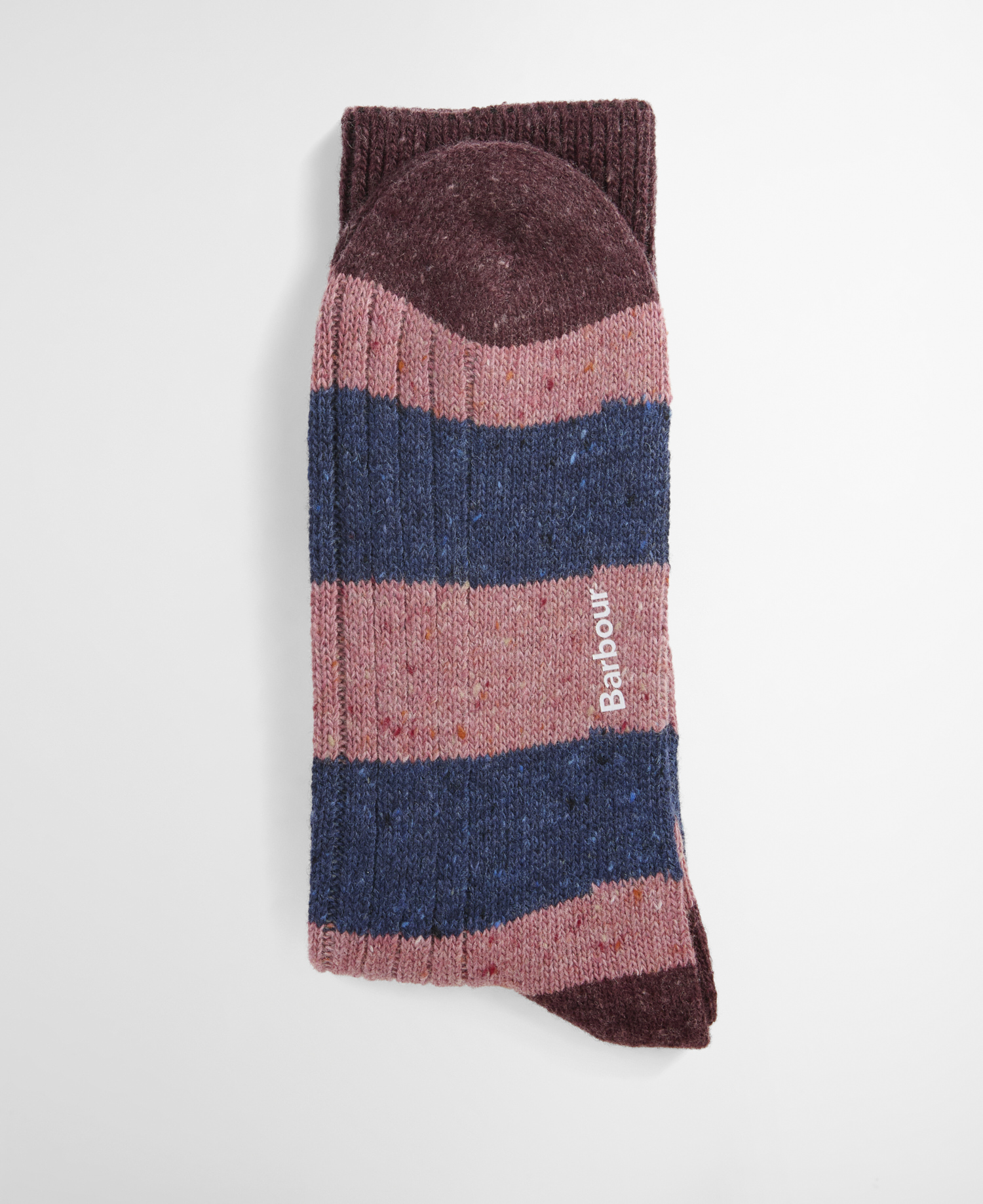 Socken Houghton Stripe Bordeaux/Navy