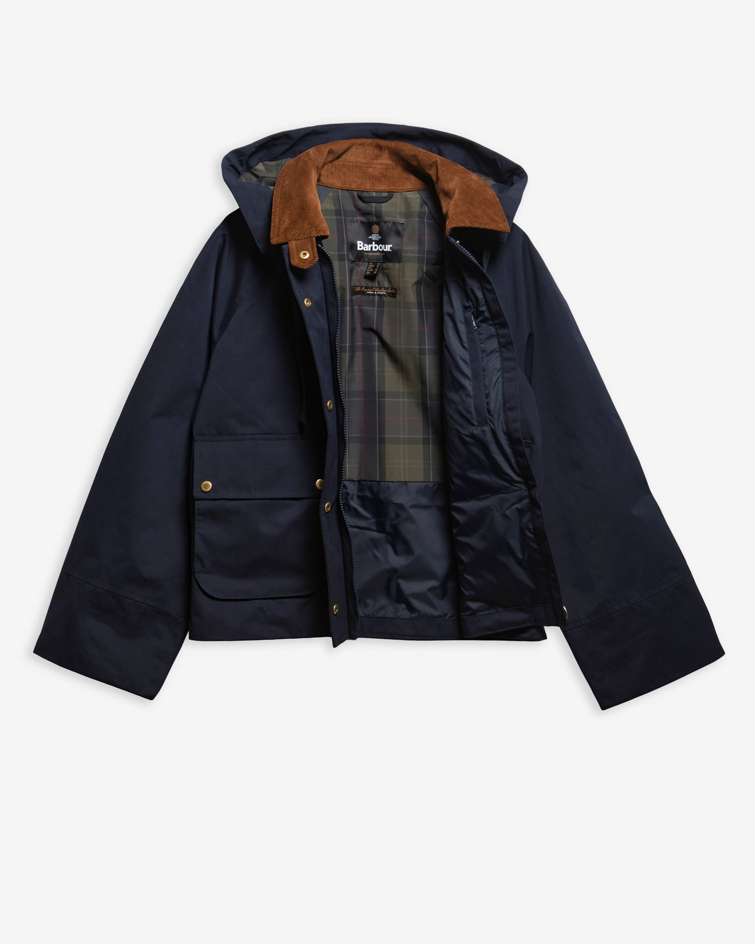 Barbour Jacke Terrington Showerproof Dk Navy/Shadow Classic